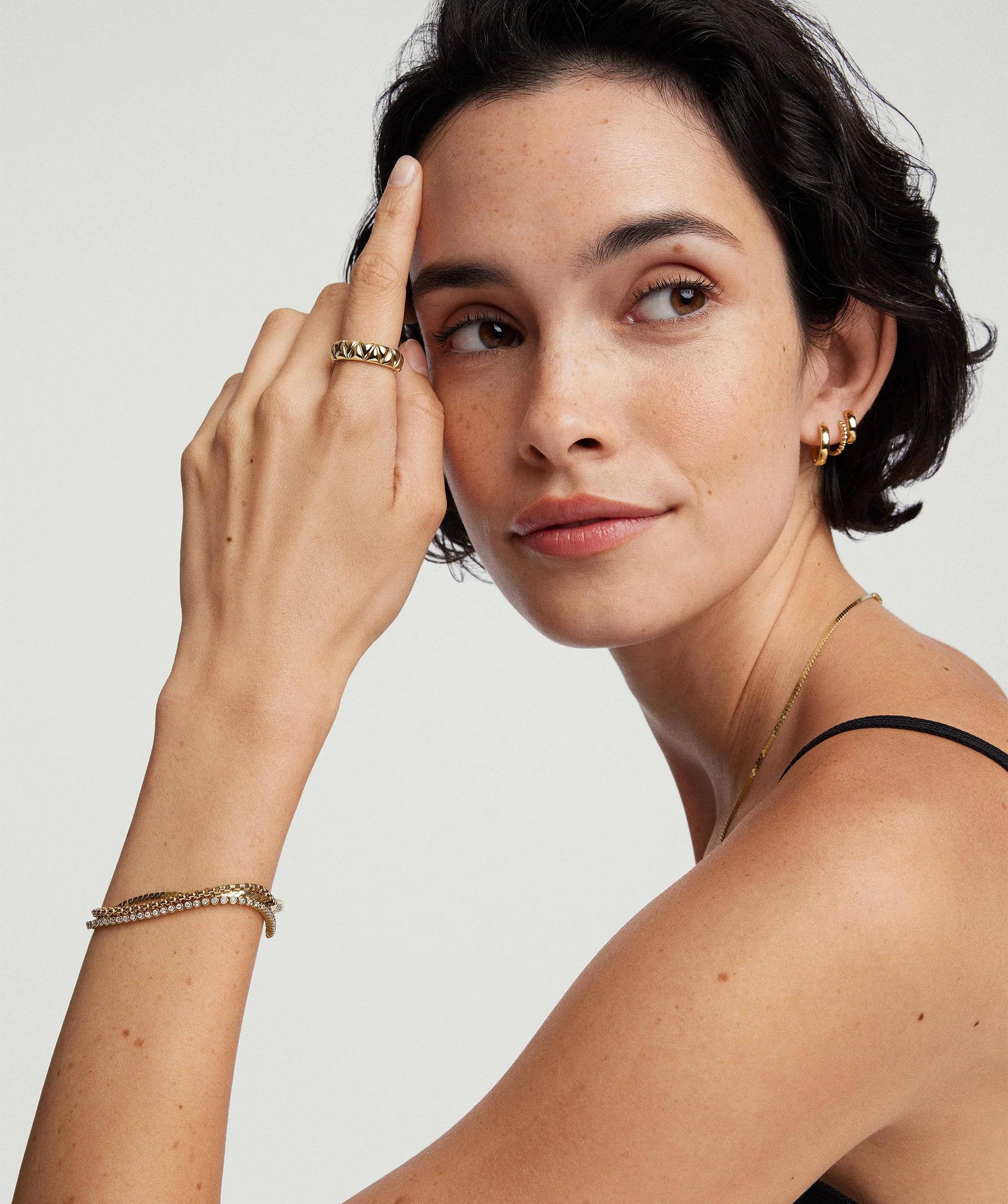 Bezel Lab Grown Diamond Tennis Bracelet - Image 3