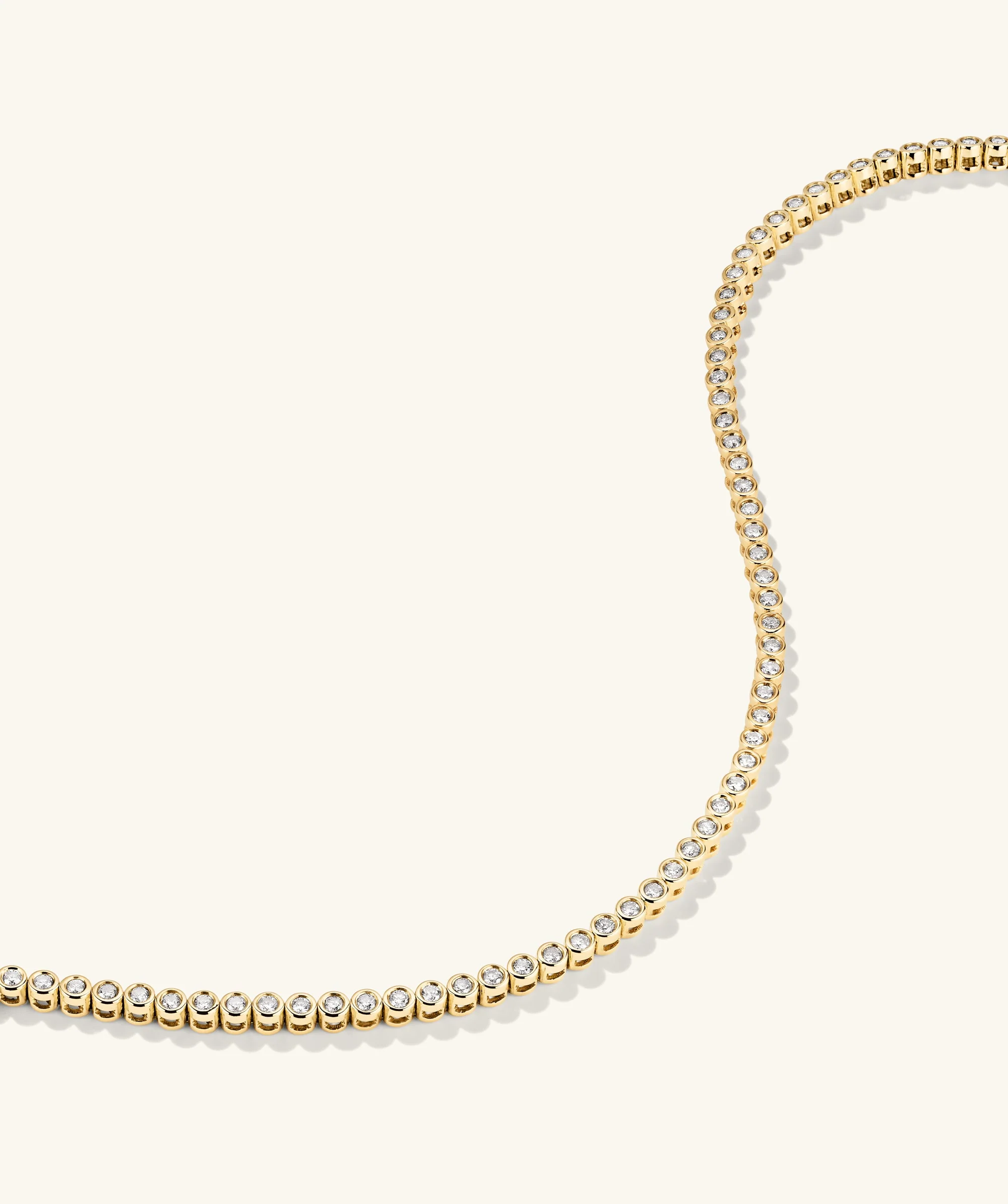 Bezel Lab Grown Diamond Tennis Bracelet - Image 4