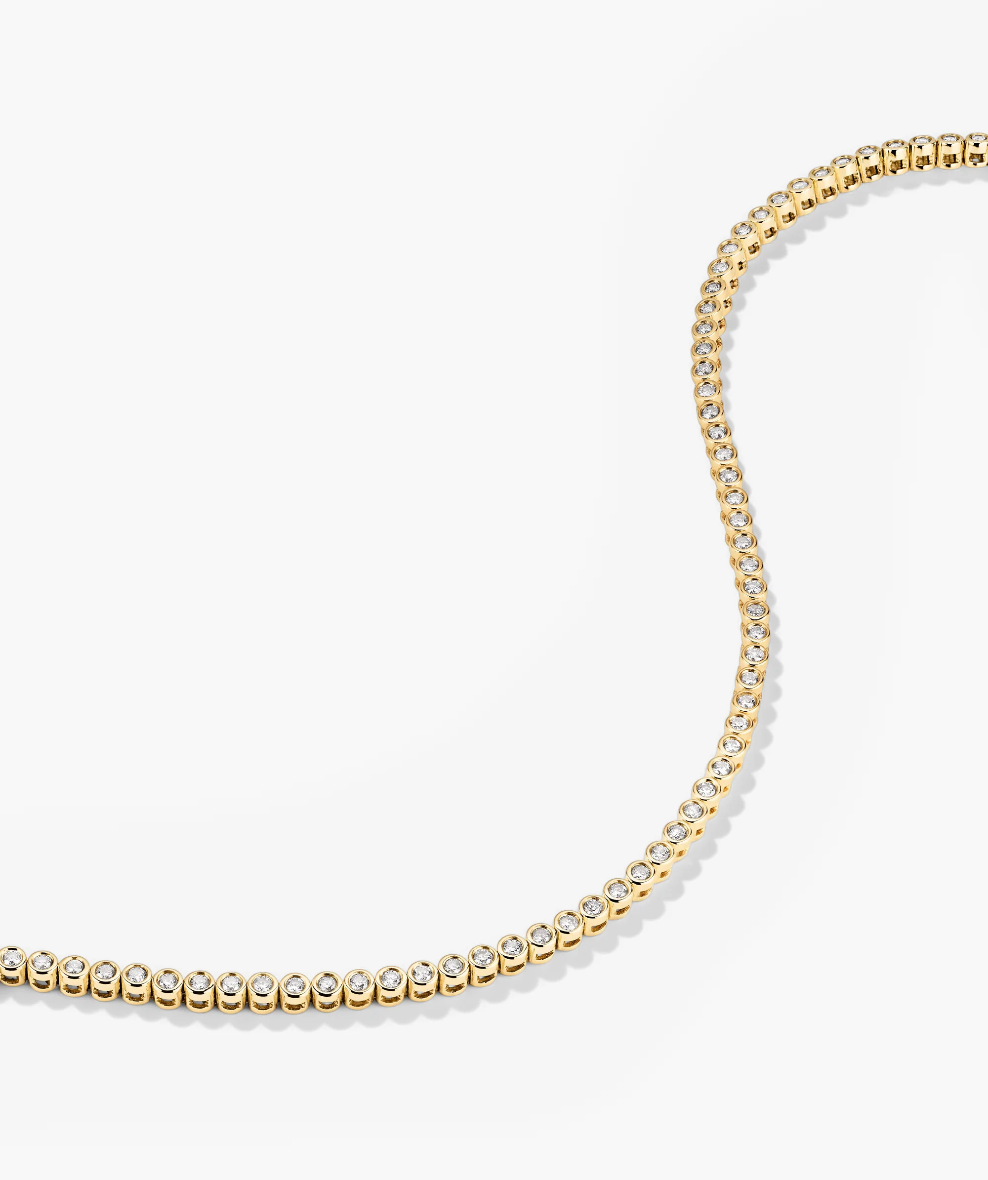 Bezel Lab Grown Diamond Tennis Bracelet - Image 7