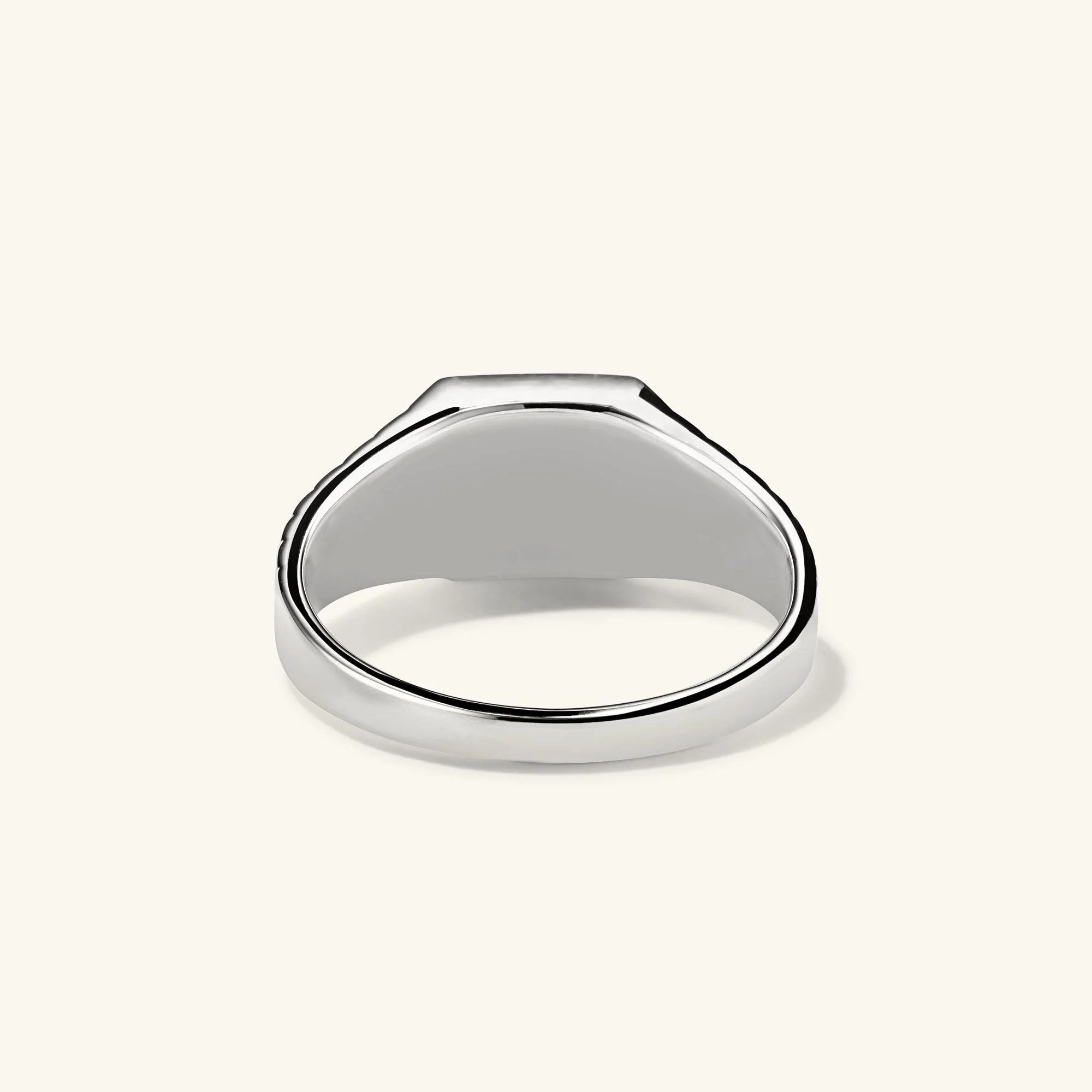 Black Onyx Square Signet Ring - Image 10