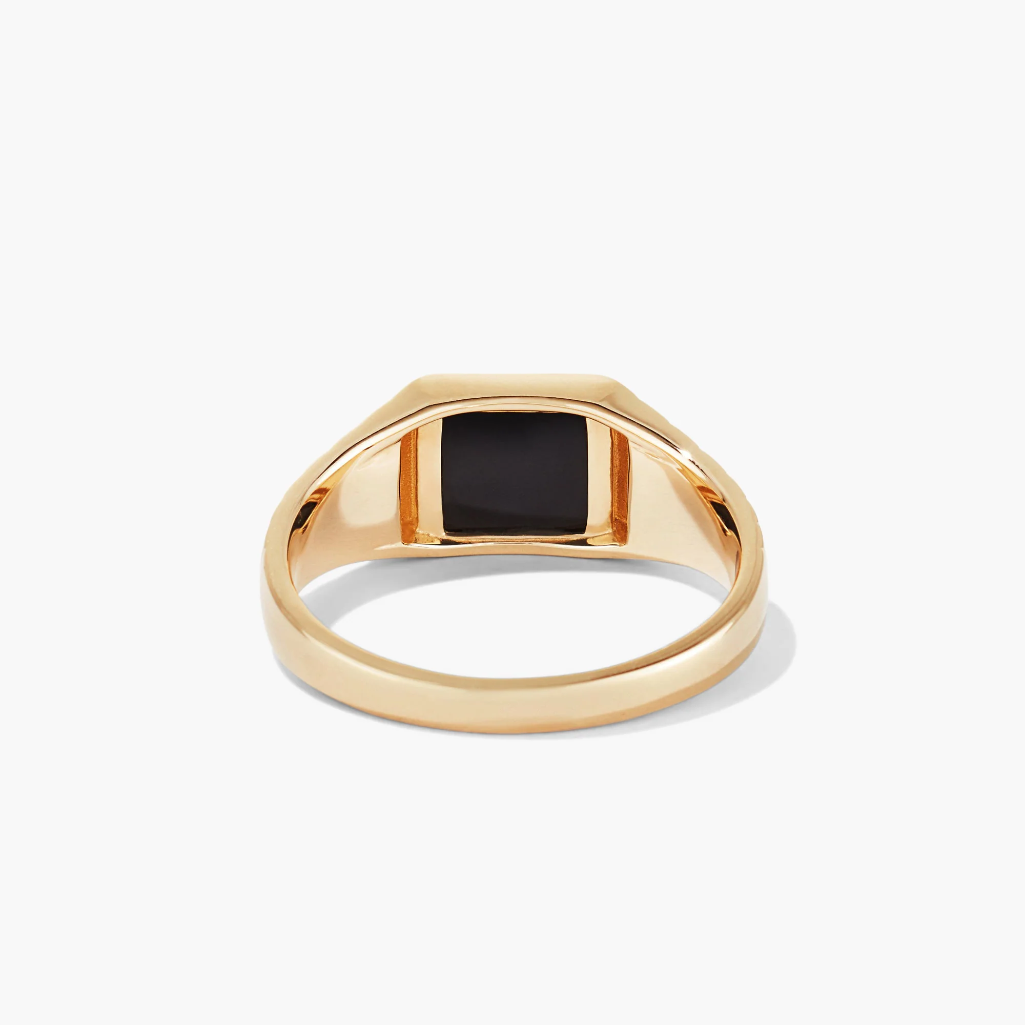 Black Onyx Square Signet Ring - Image 13