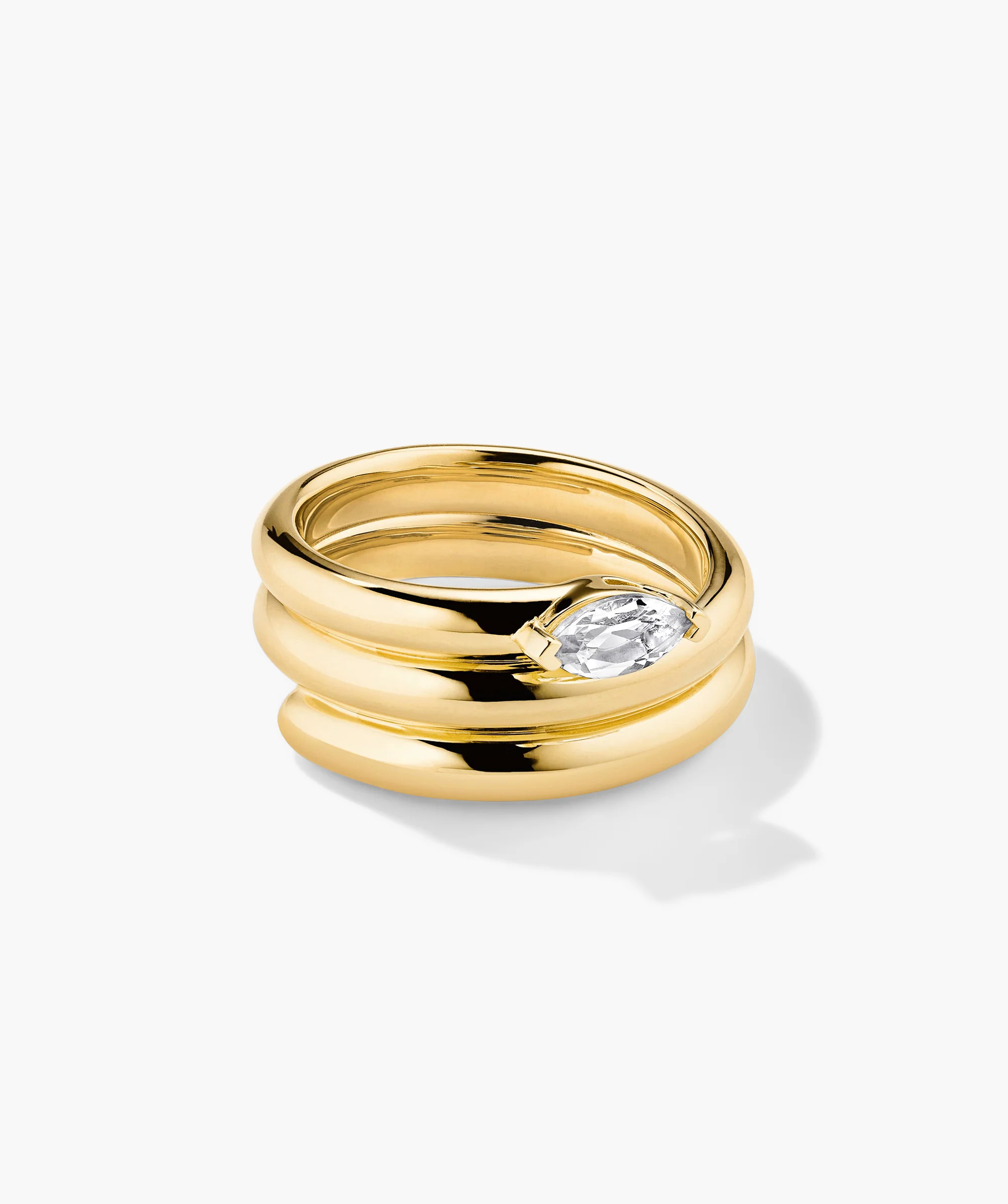 Boa Gemstone Coil Ring - Image 11