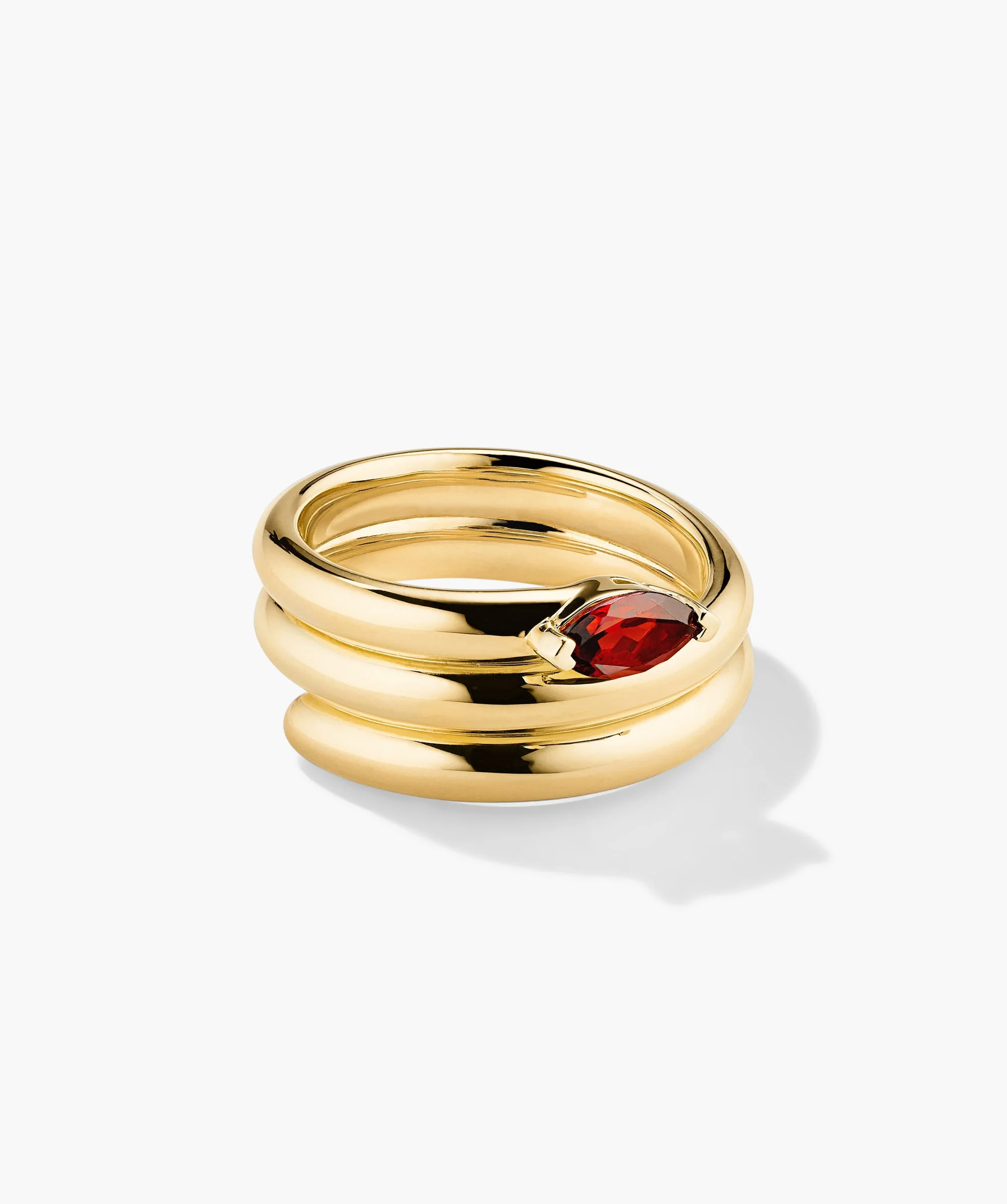 Boa Gemstone Coil Ring - Image 13
