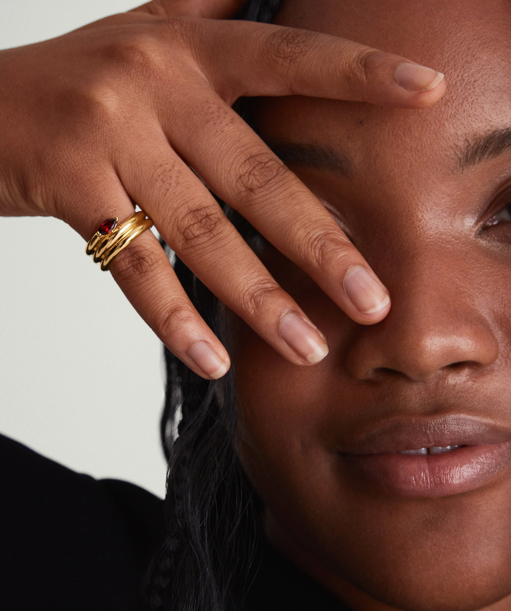 Boa Gemstone Coil Ring - Image 3