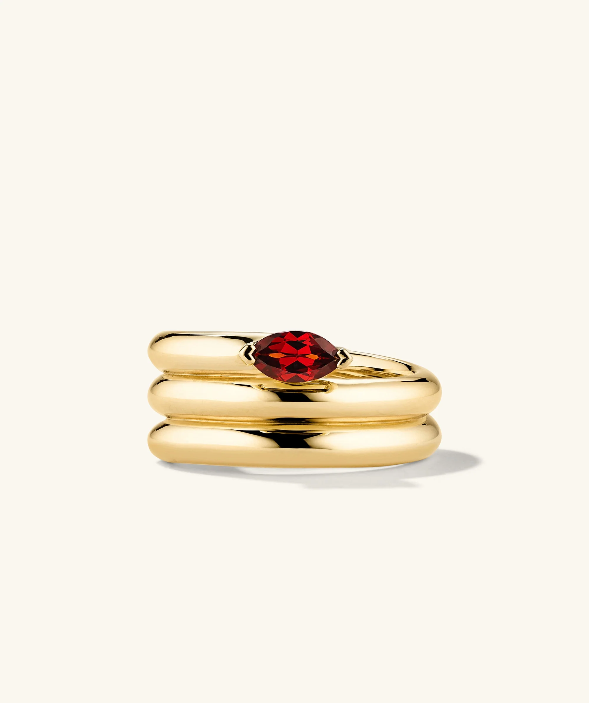 Boa Gemstone Coil Ring - Image 4