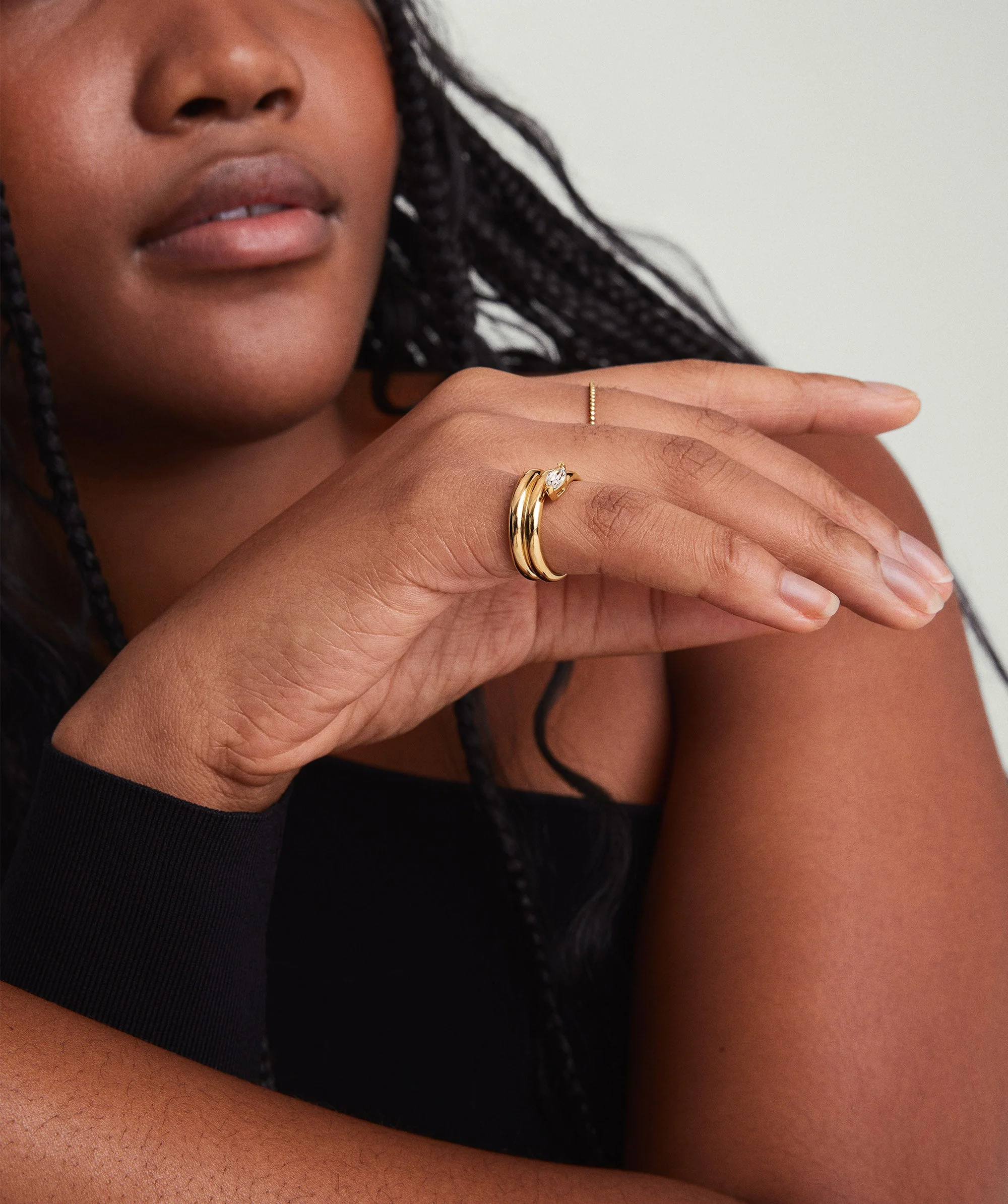 Boa Gemstone Coil Ring - Image 7