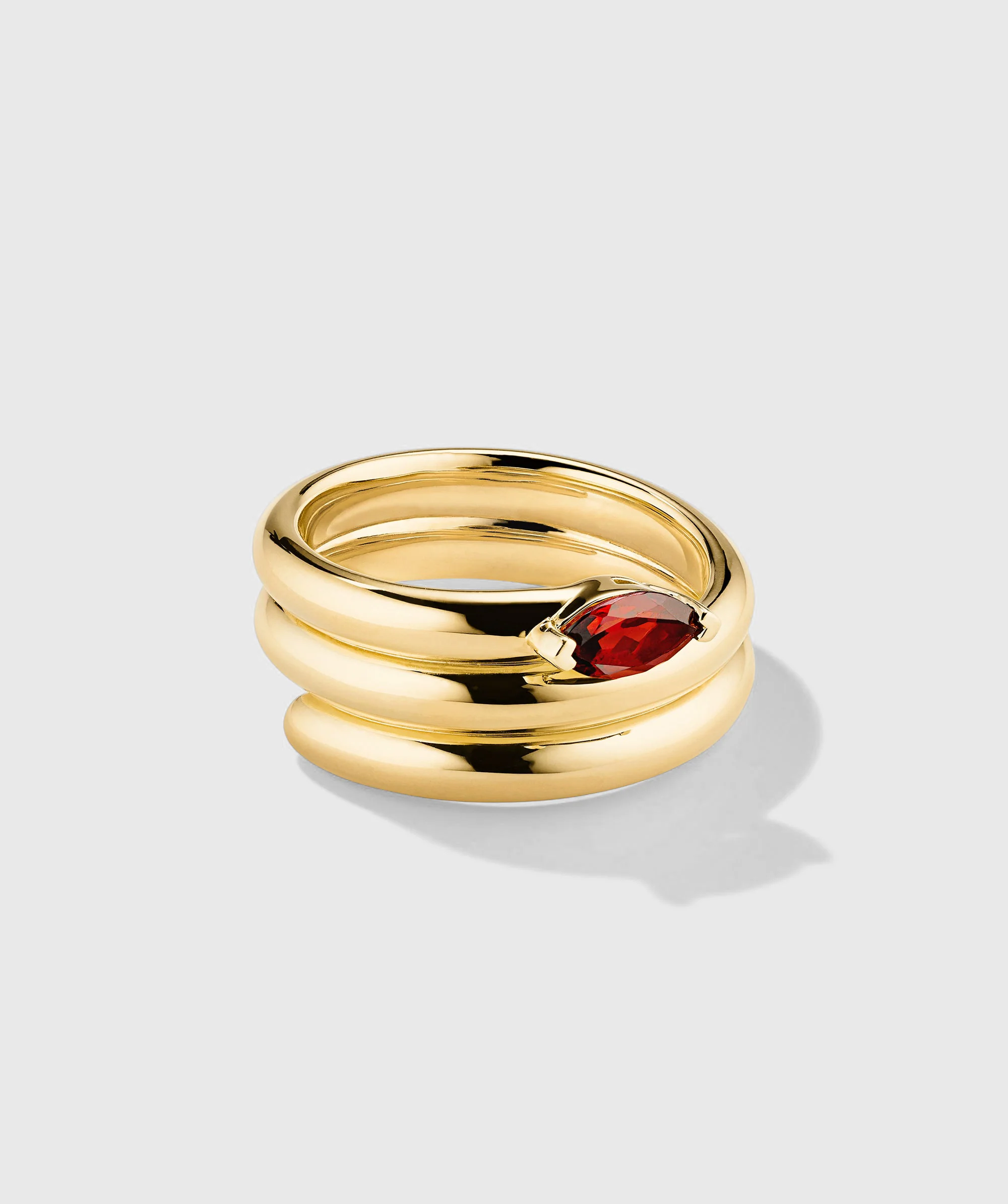 Boa Gemstone Coil Ring - Image 9