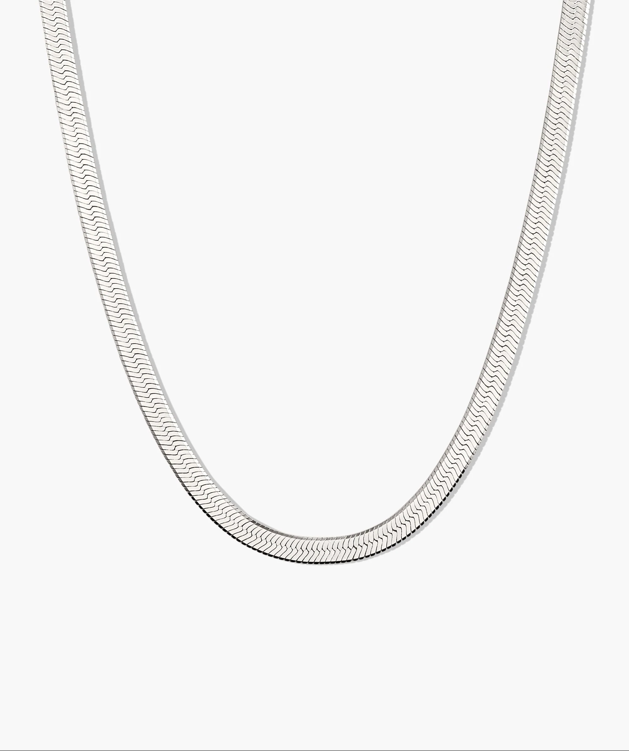 Bold Herringbone Chain Necklace - Image 15
