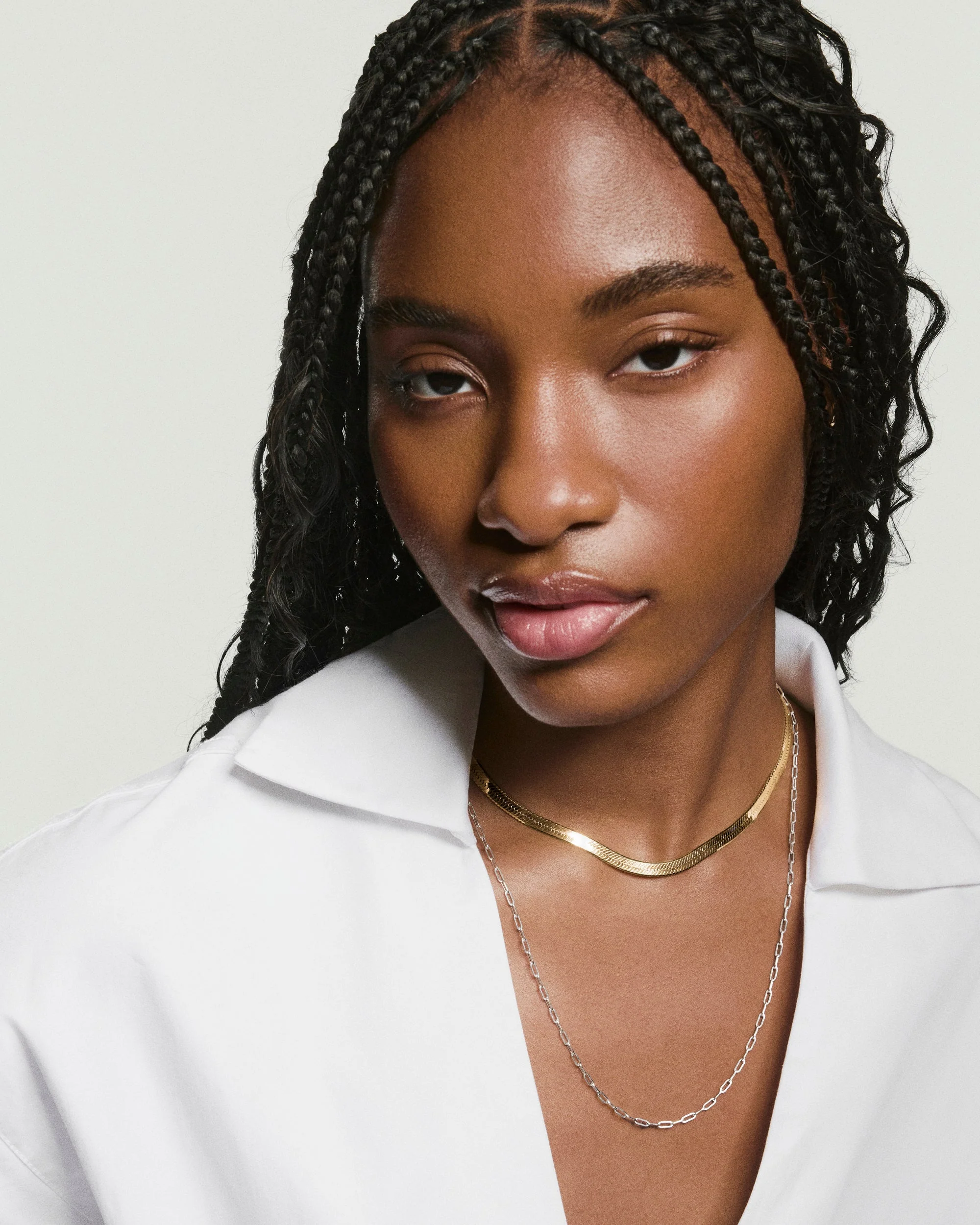 Bold Herringbone Chain Necklace - Image 16