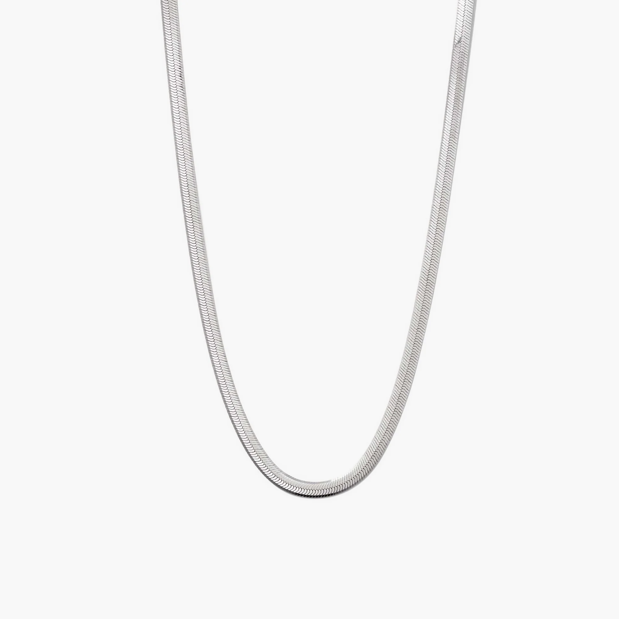 Bold Herringbone Chain Necklace - Image 8