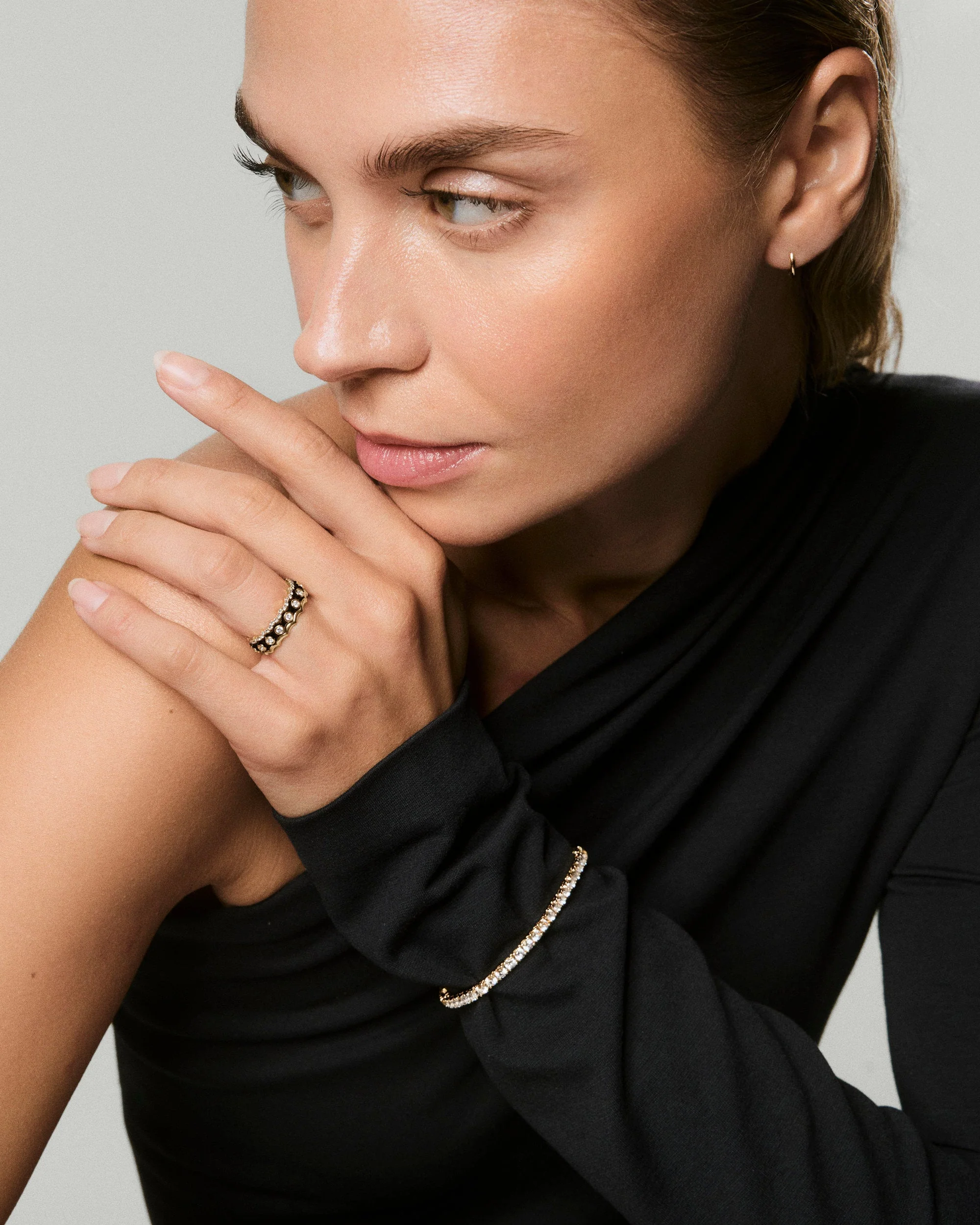 Enamel Charlotte Stacker Ring - Image 3