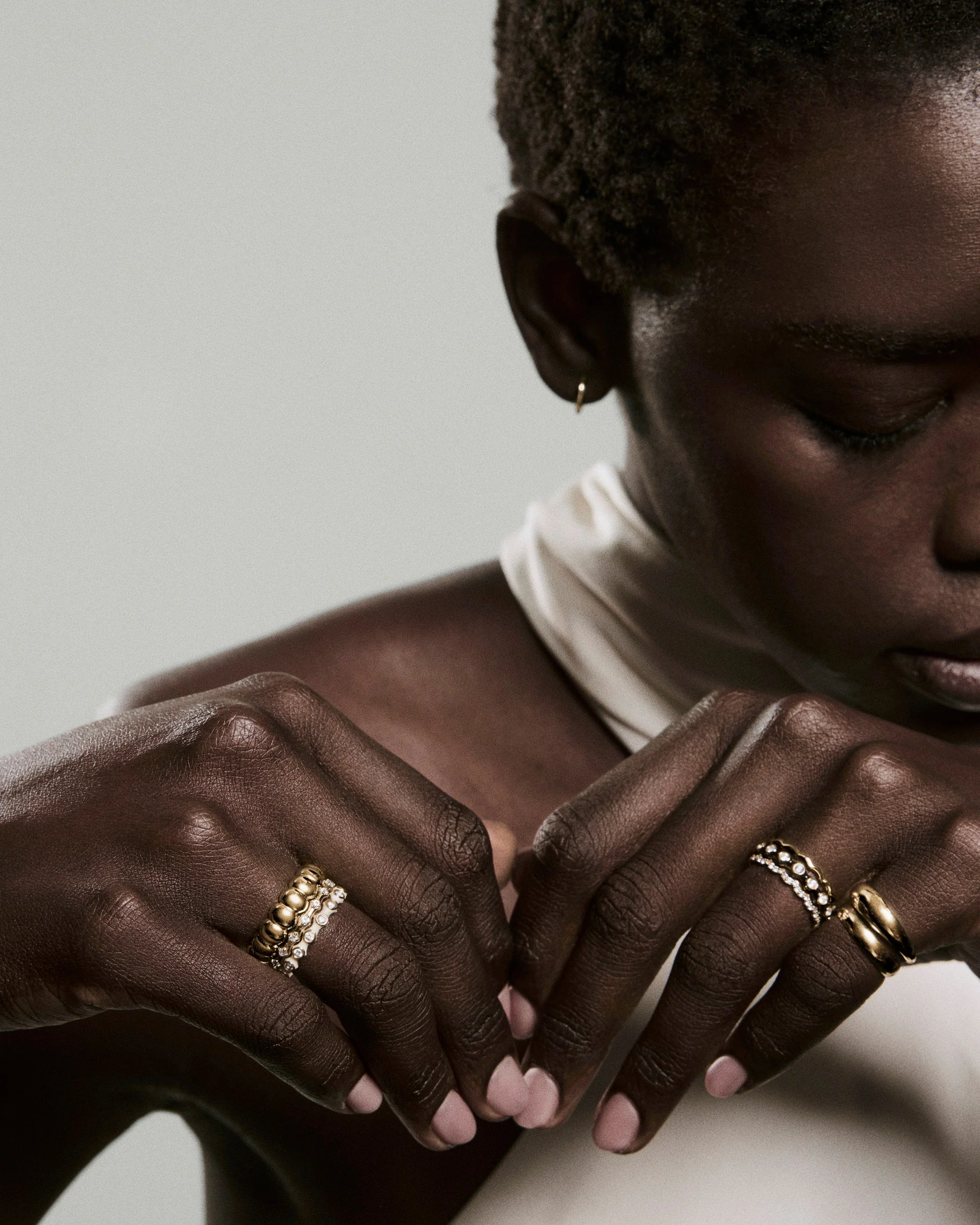 Enamel Charlotte Stacker Ring - Image 6