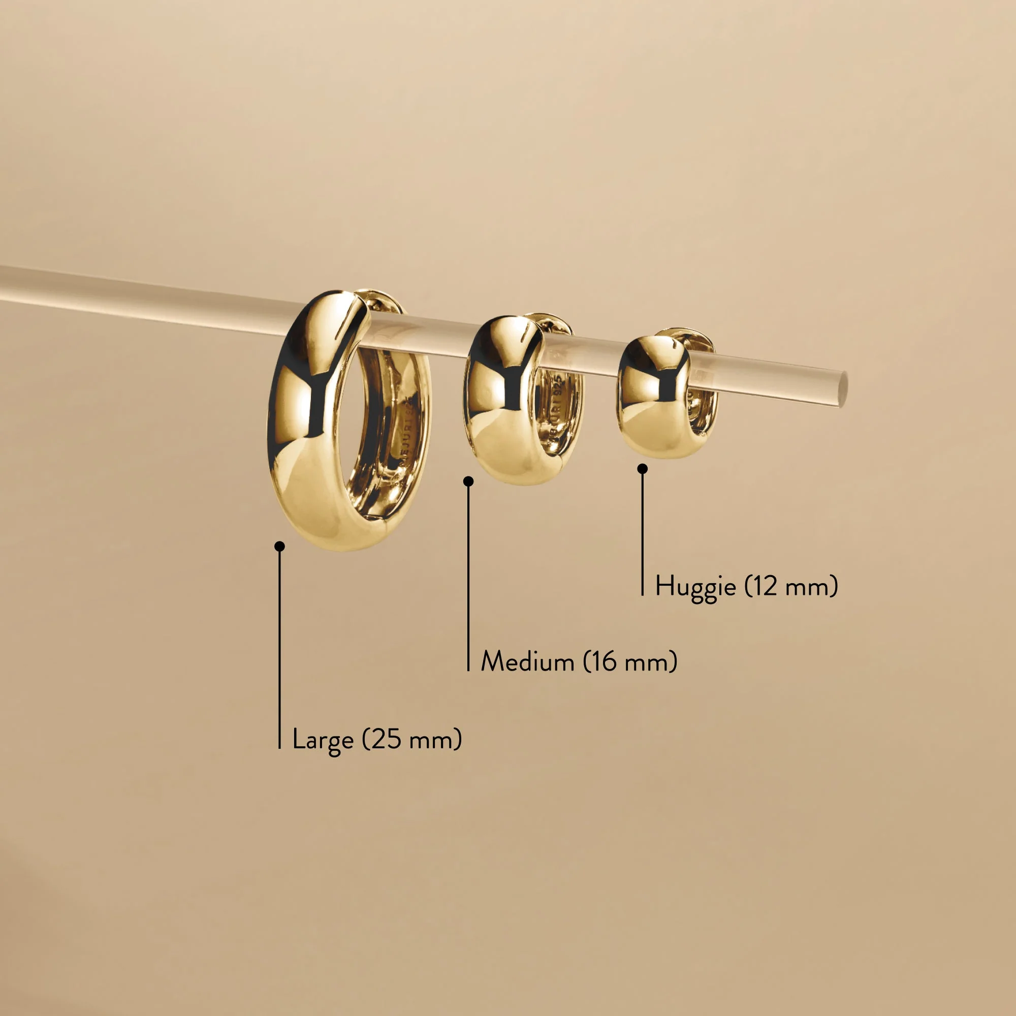 Chunky Medium Hoops - Image 4