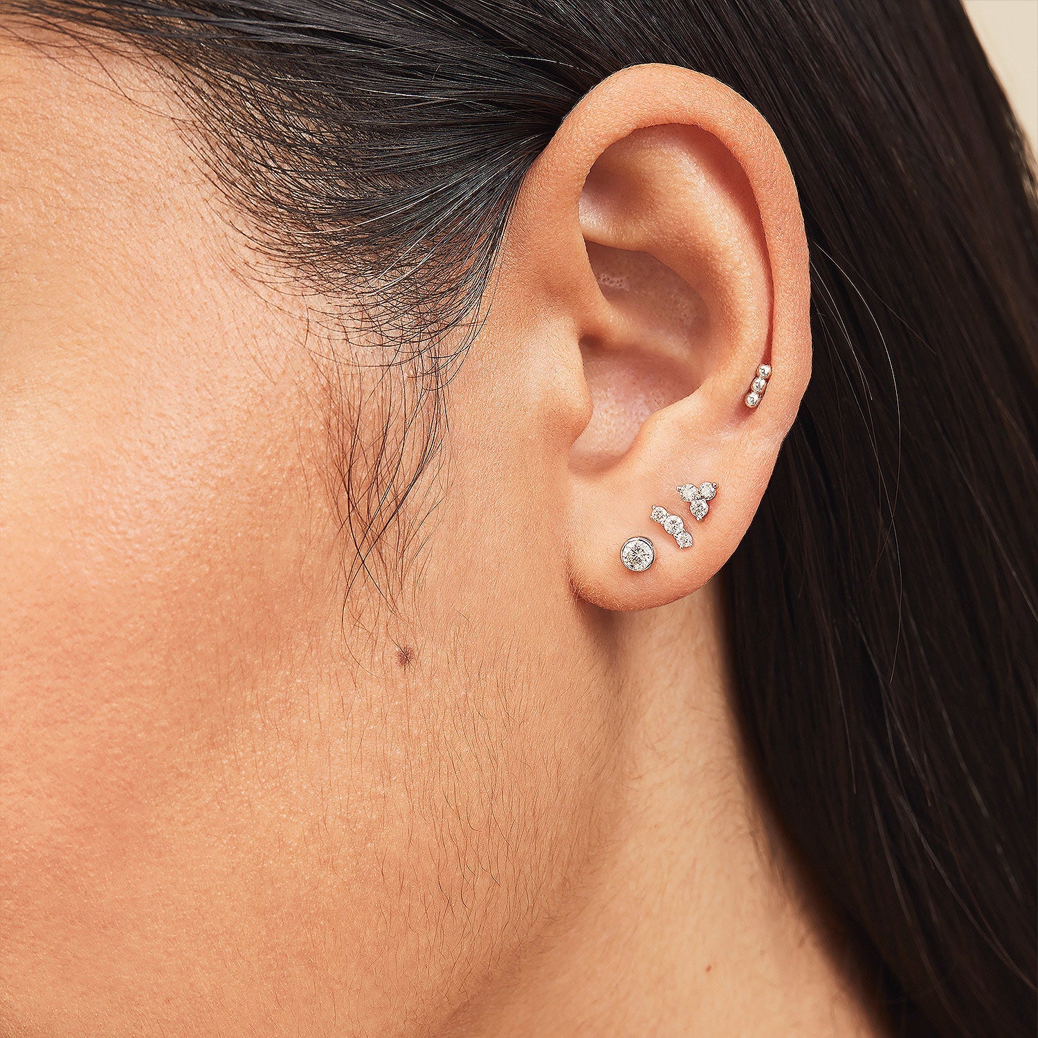 Piercing Studio - Diamond Curve Bar Flat Back Stud - Image 9