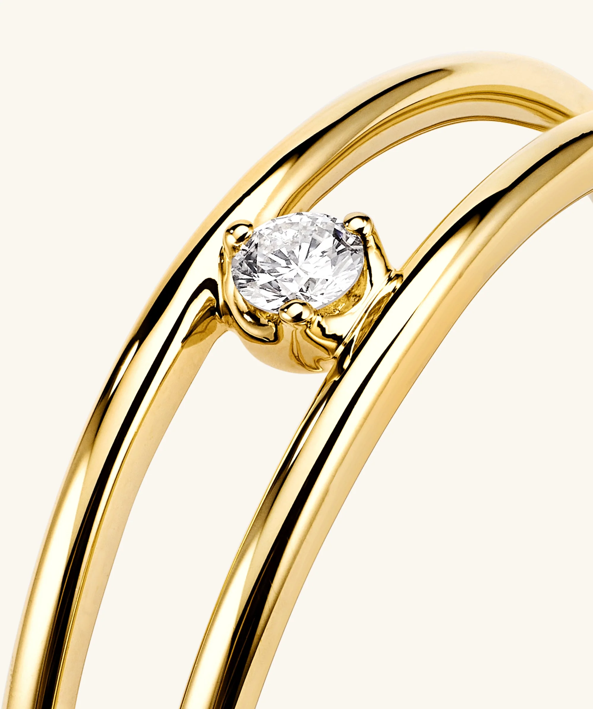 Diamond Double Stacker Ring - Image 5