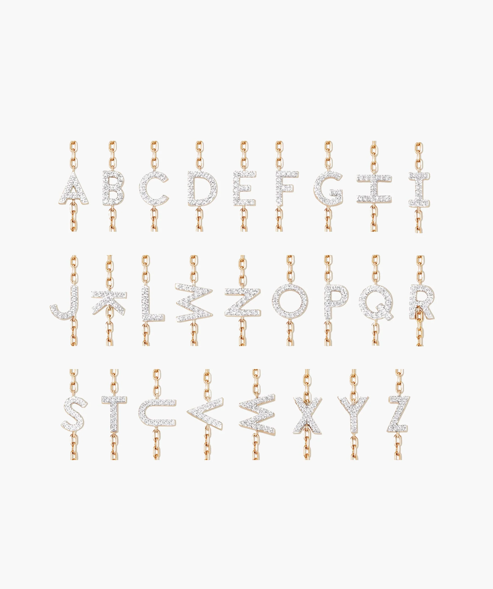 Diamond Letter Bracelet - Image 4