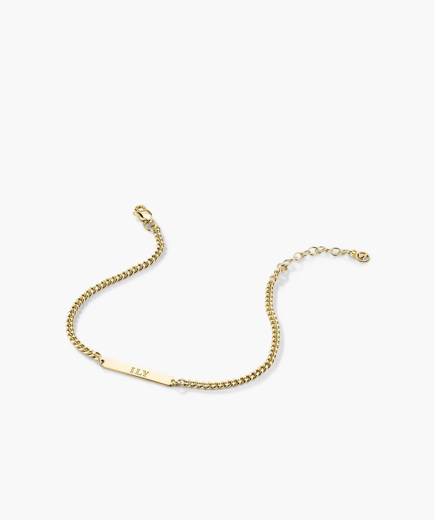 Engravable Bar Curb Chain Bracelet - Image 6