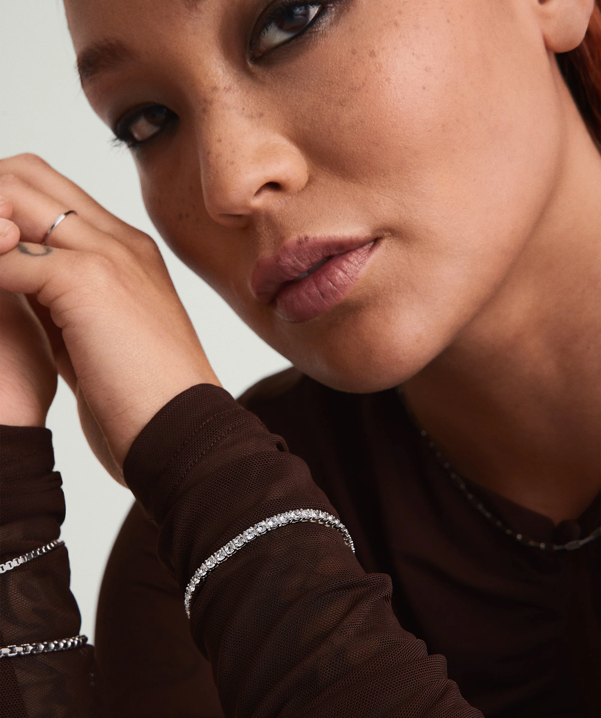 Lab Grown Sapphire Tennis Bracelet - Image 3