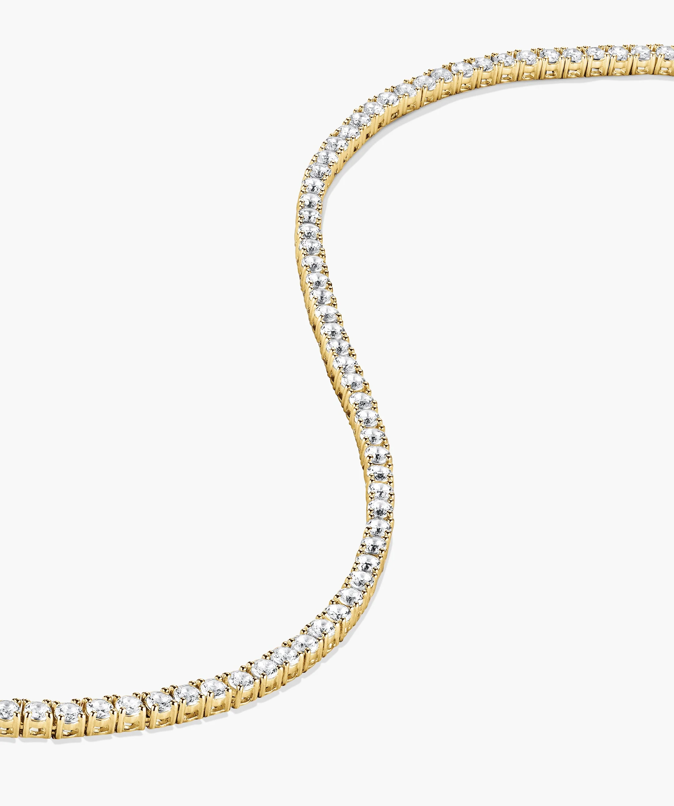 Lab Grown Sapphire Tennis Necklace - Image 10