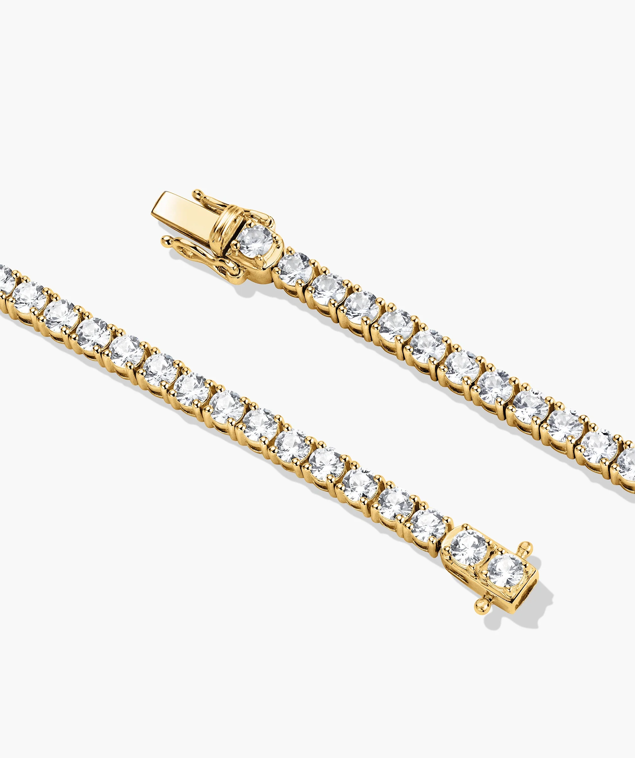 Lab Grown Sapphire Tennis Necklace - Image 11