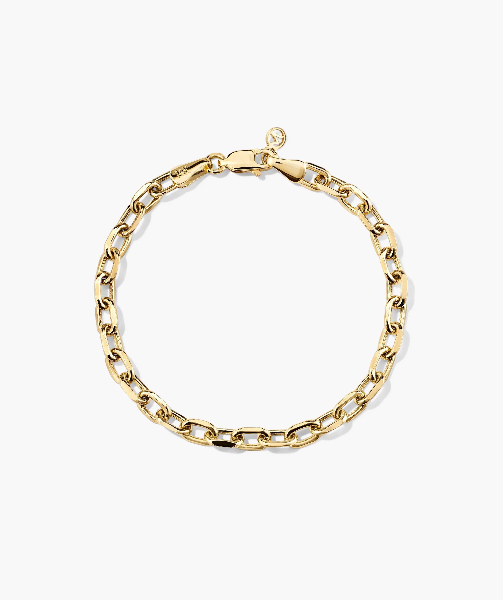 Large Square Oval Chain Bracelet - Image 4