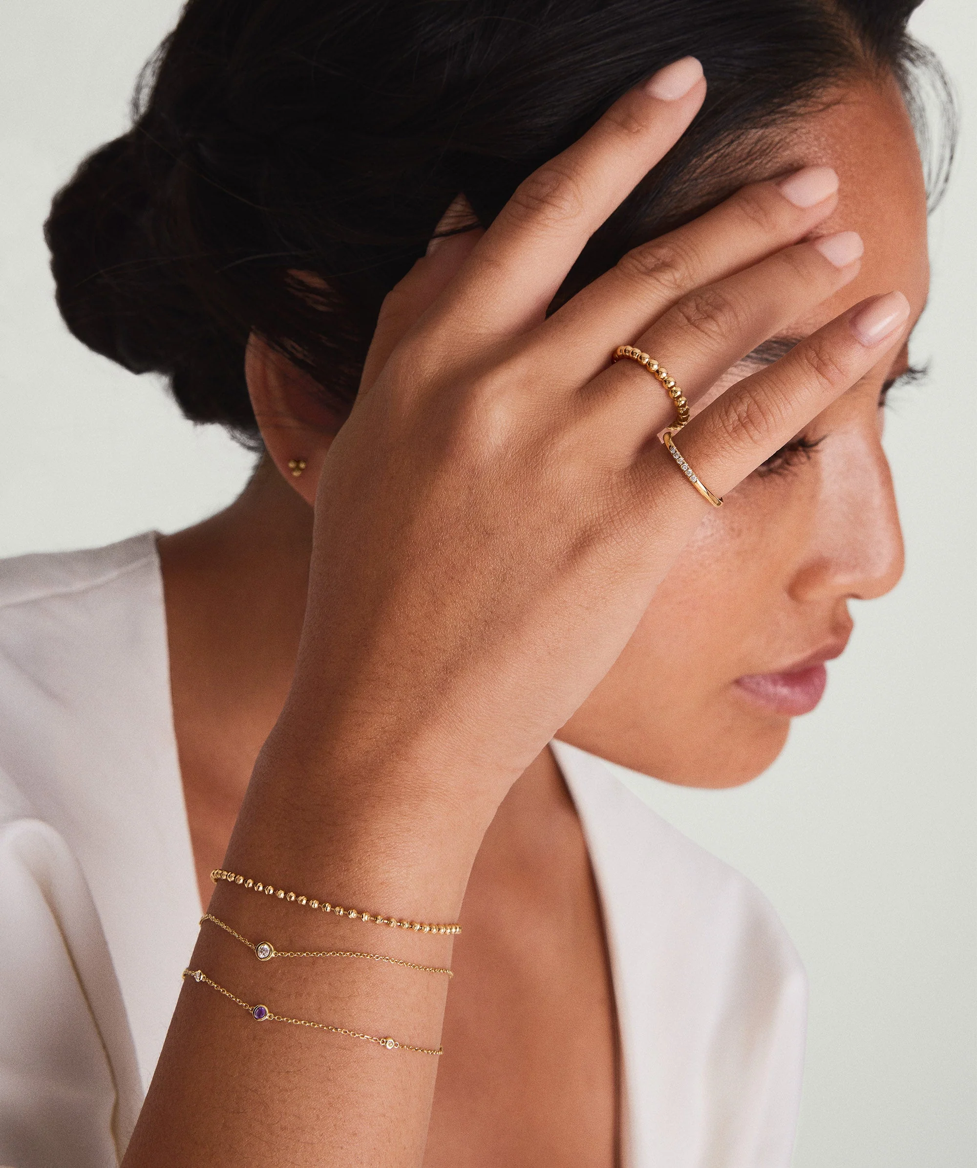 Multi Gemstone Station Bracelet - Image 11