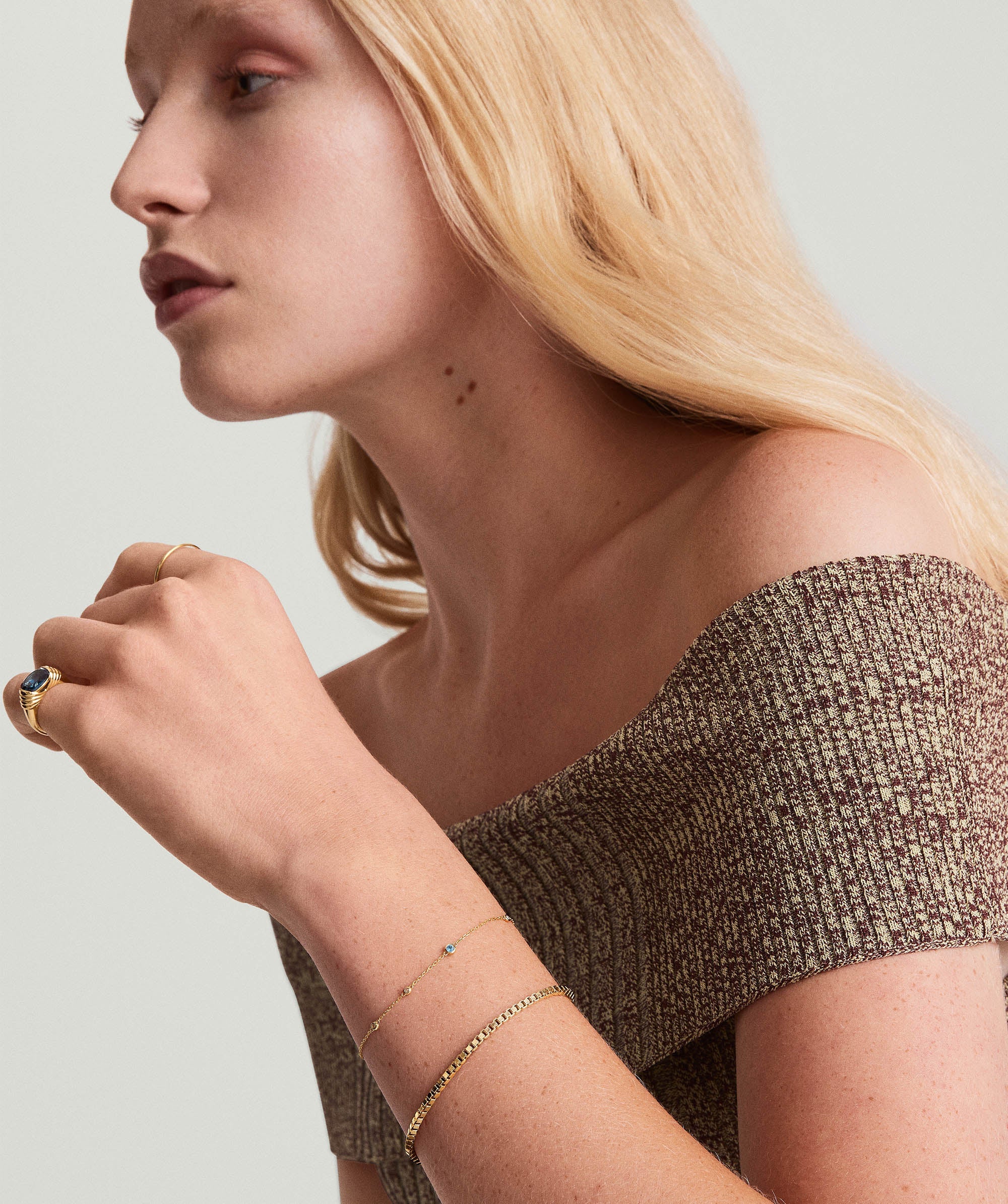 Multi Gemstone Station Bracelet - Image 17