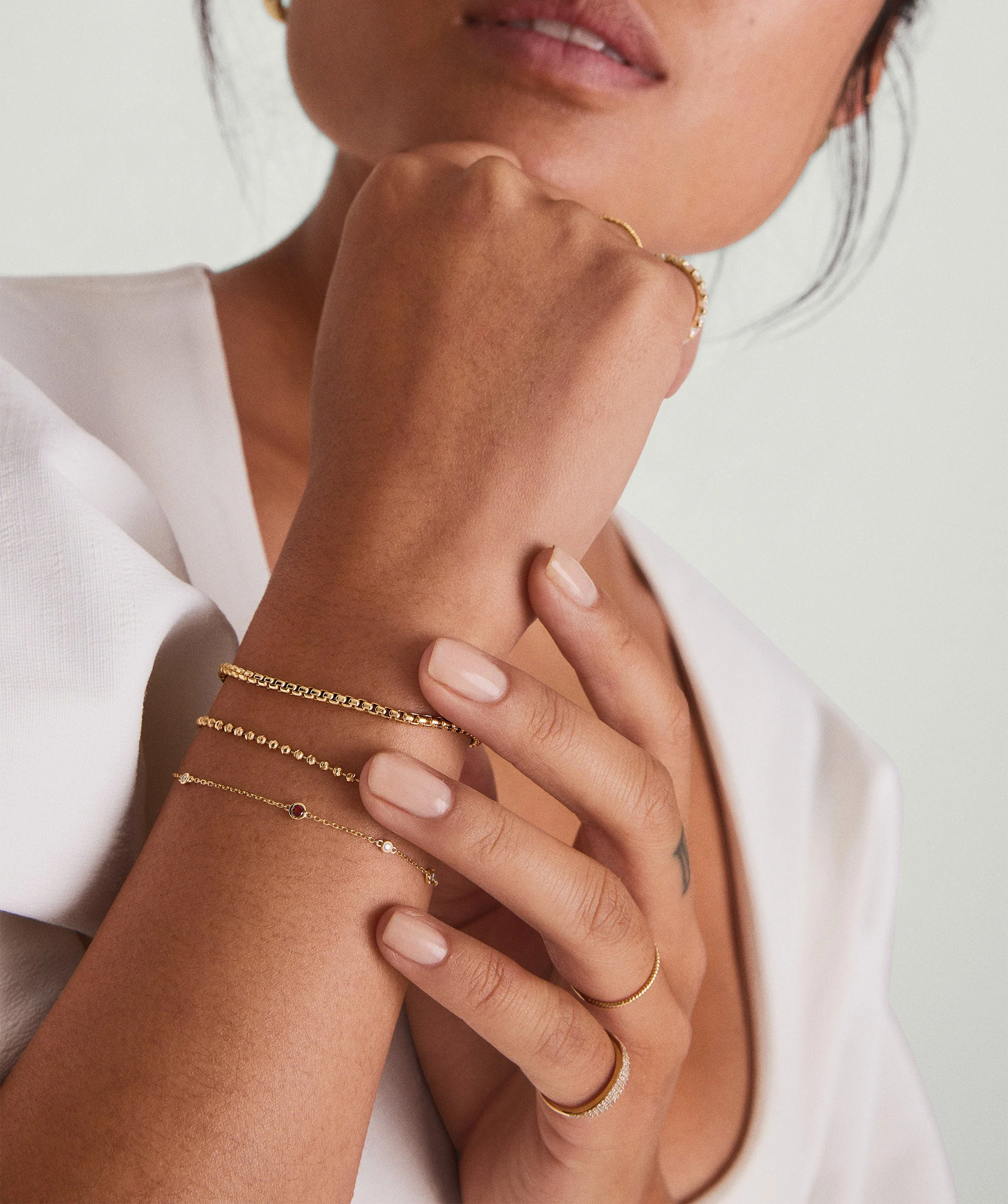 Multi Gemstone Station Bracelet - Image 19