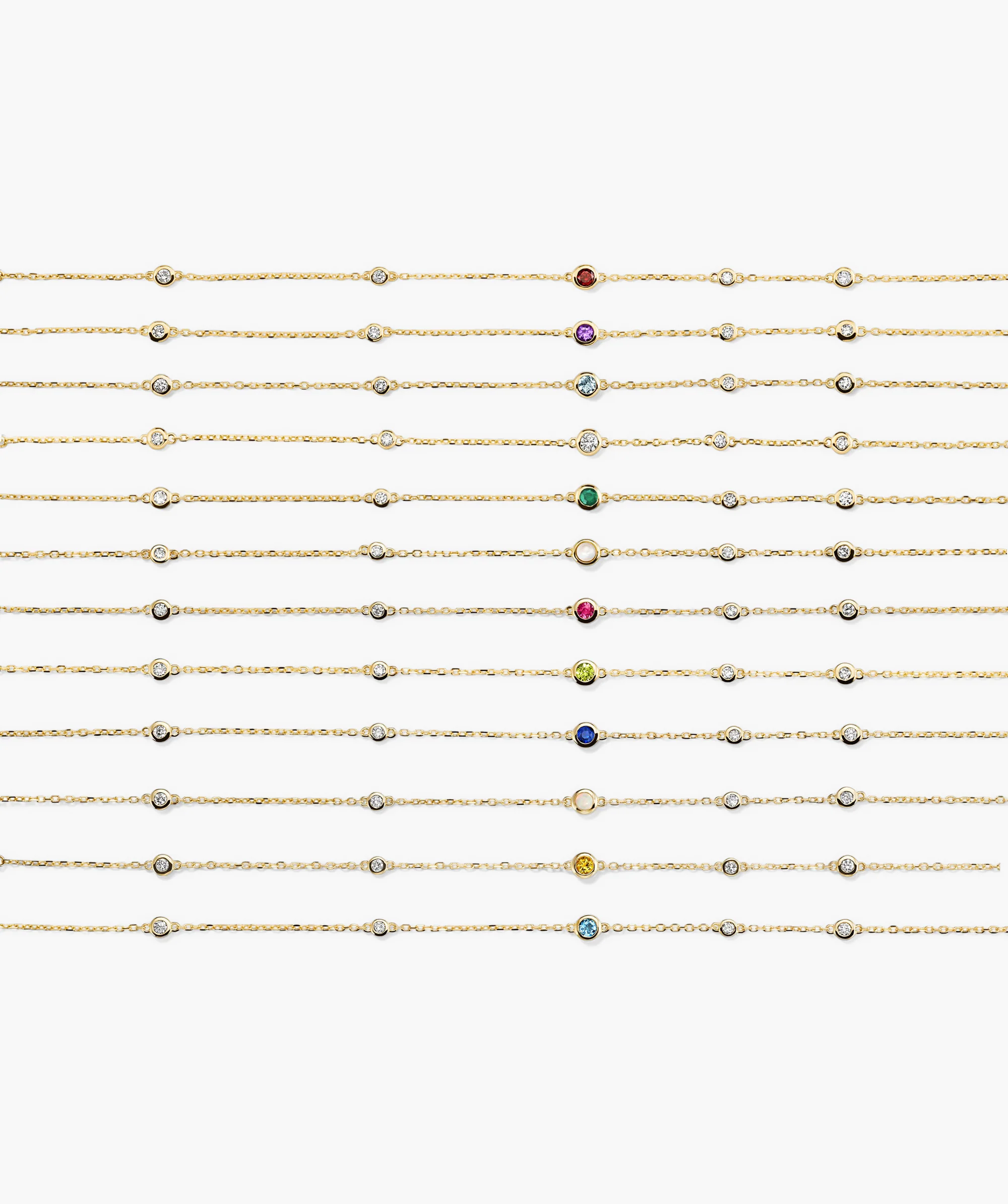 Multi Gemstone Station Bracelet - Image 28