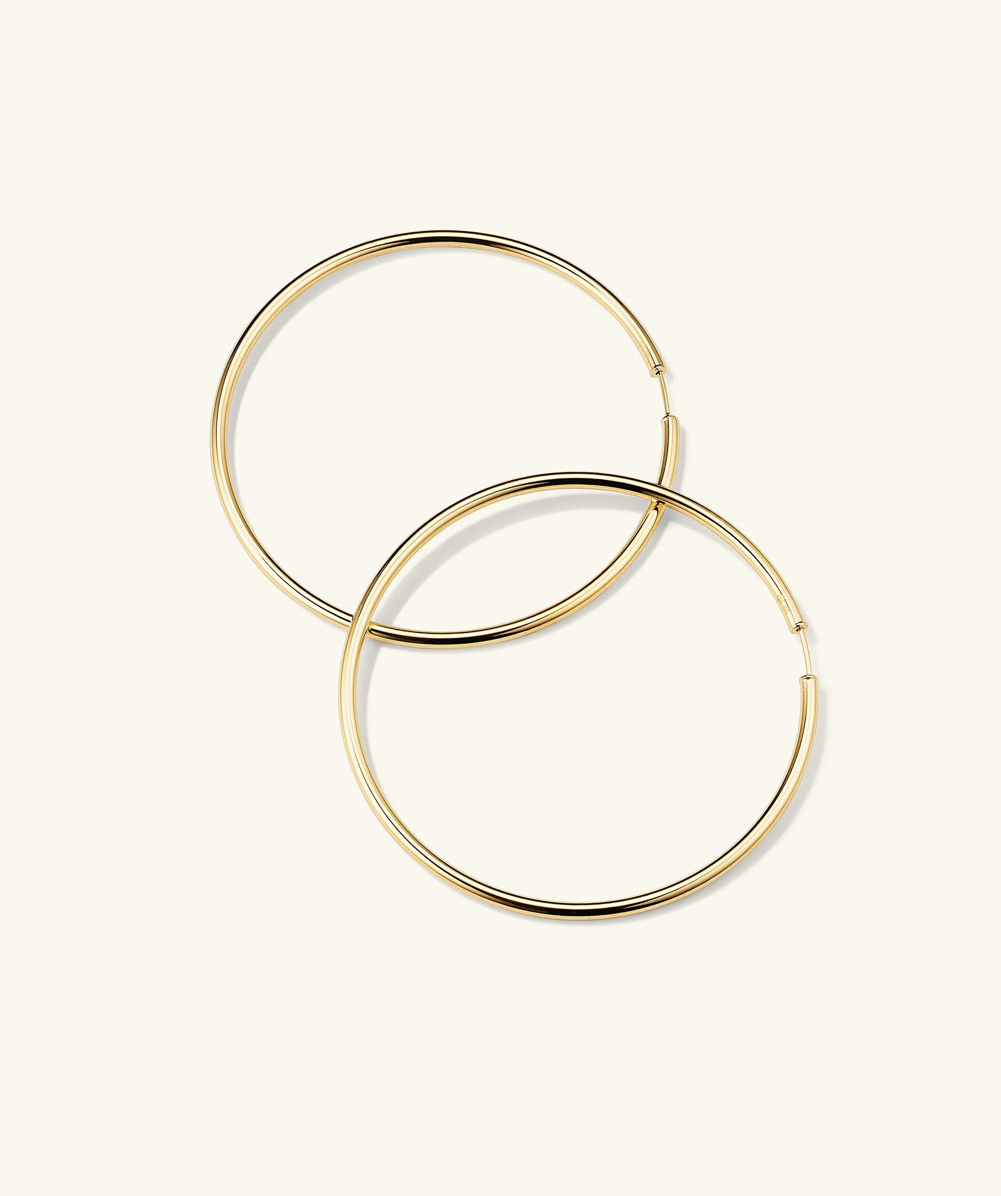 Oversized Thin Hoops - Image 4