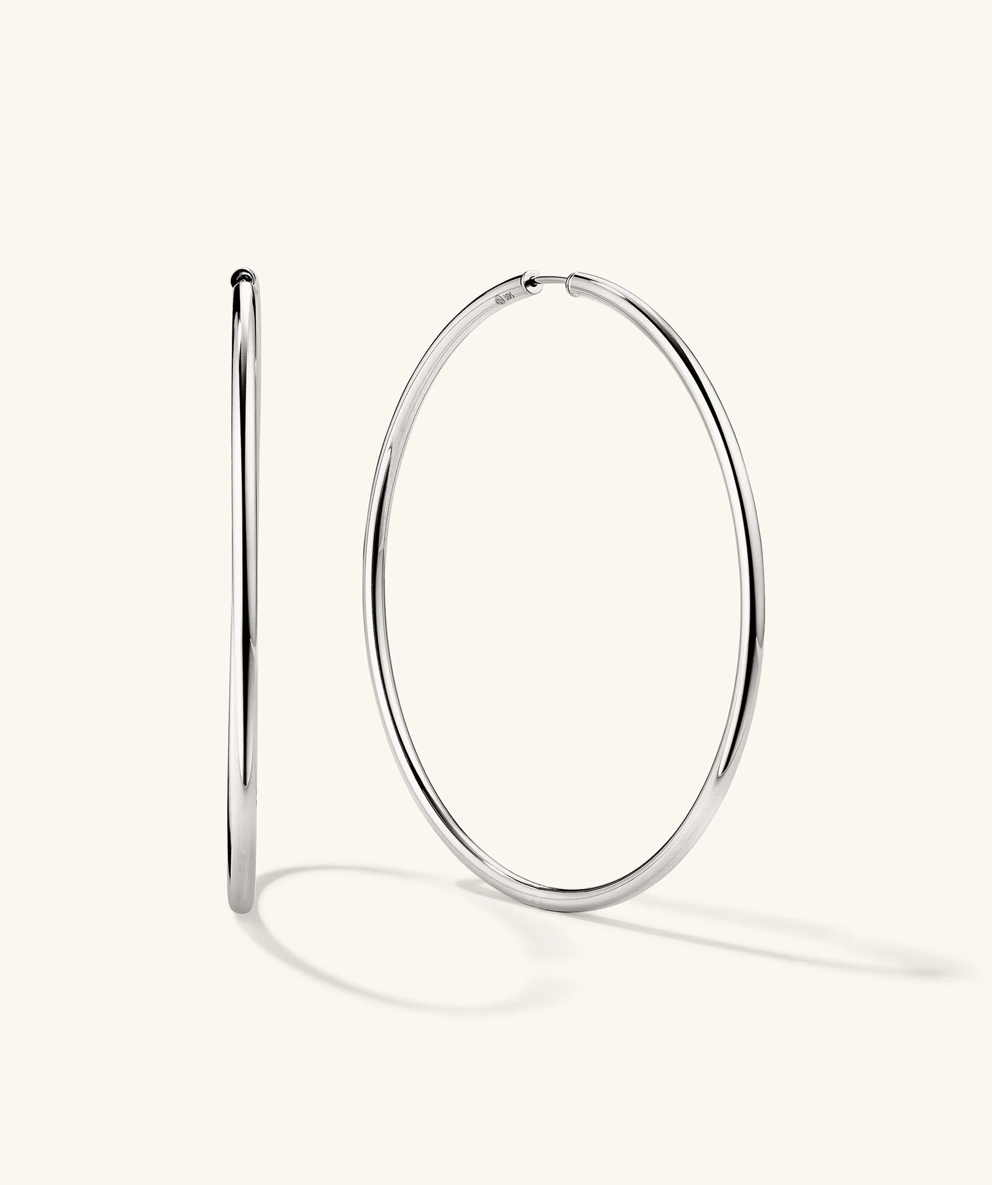 Oversized Thin Hoops - Image 5