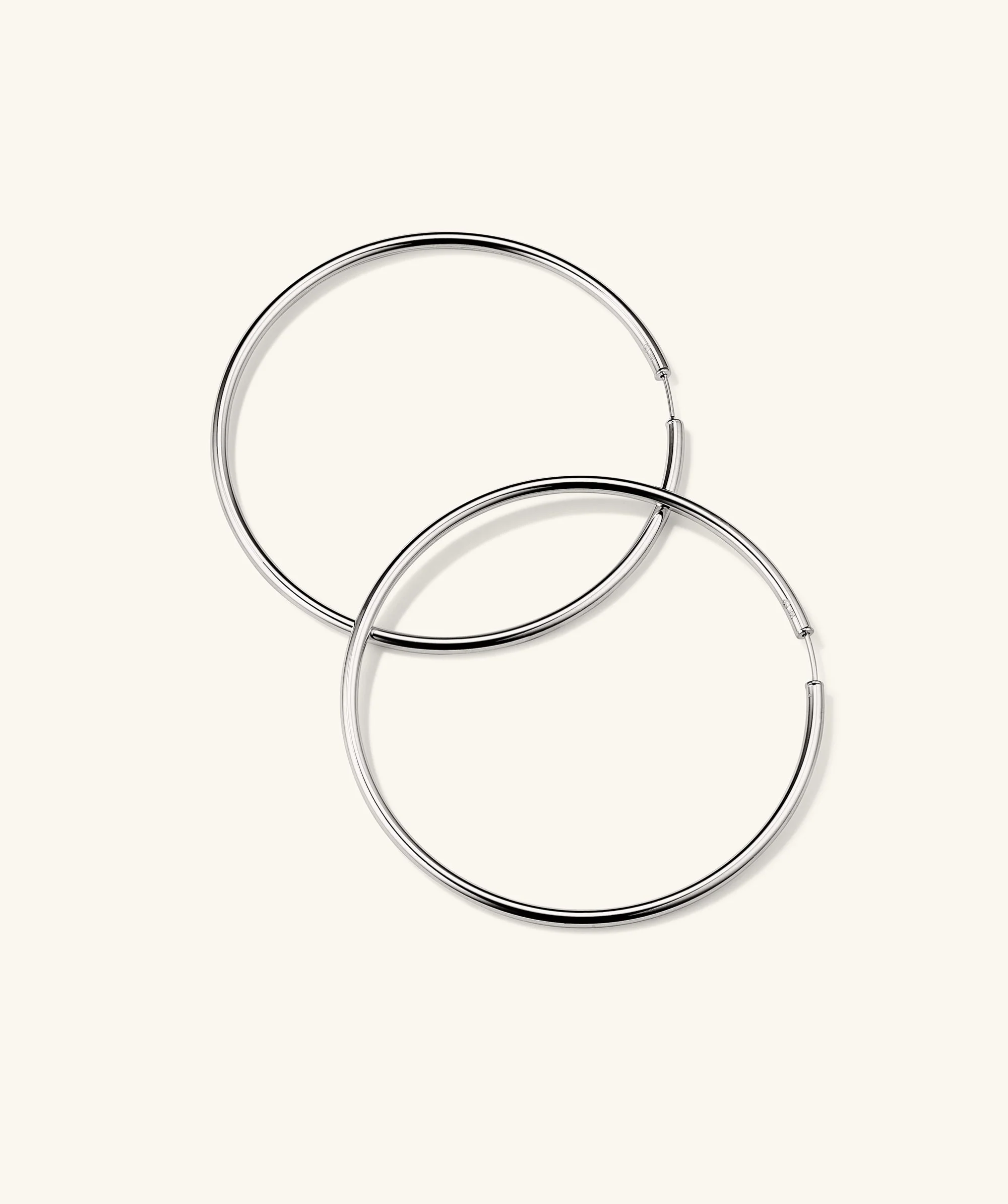 Oversized Thin Hoops - Image 8