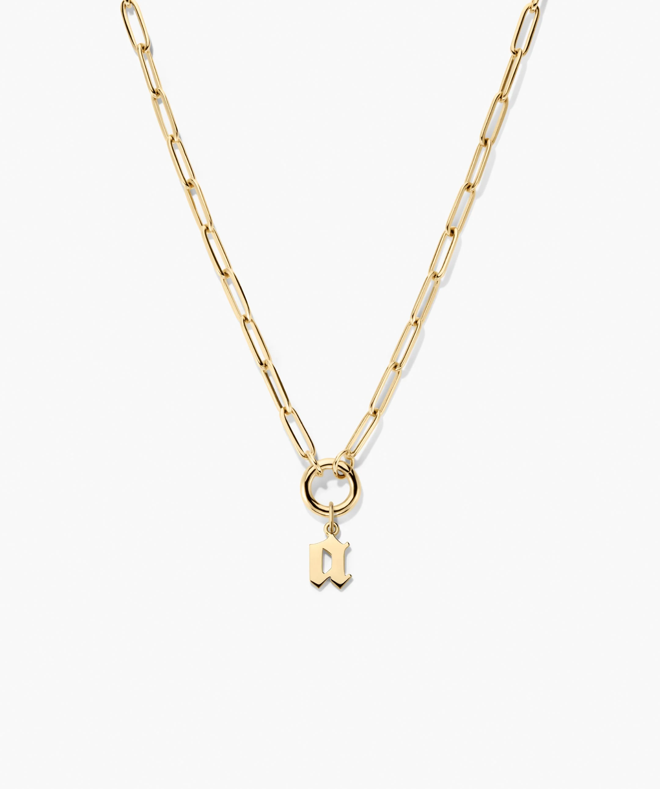 Paperclip Chain Charm Necklace - Image 14