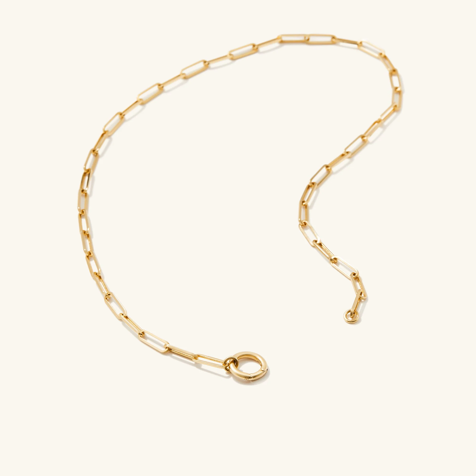 Paperclip Chain Charm Necklace - Image 5