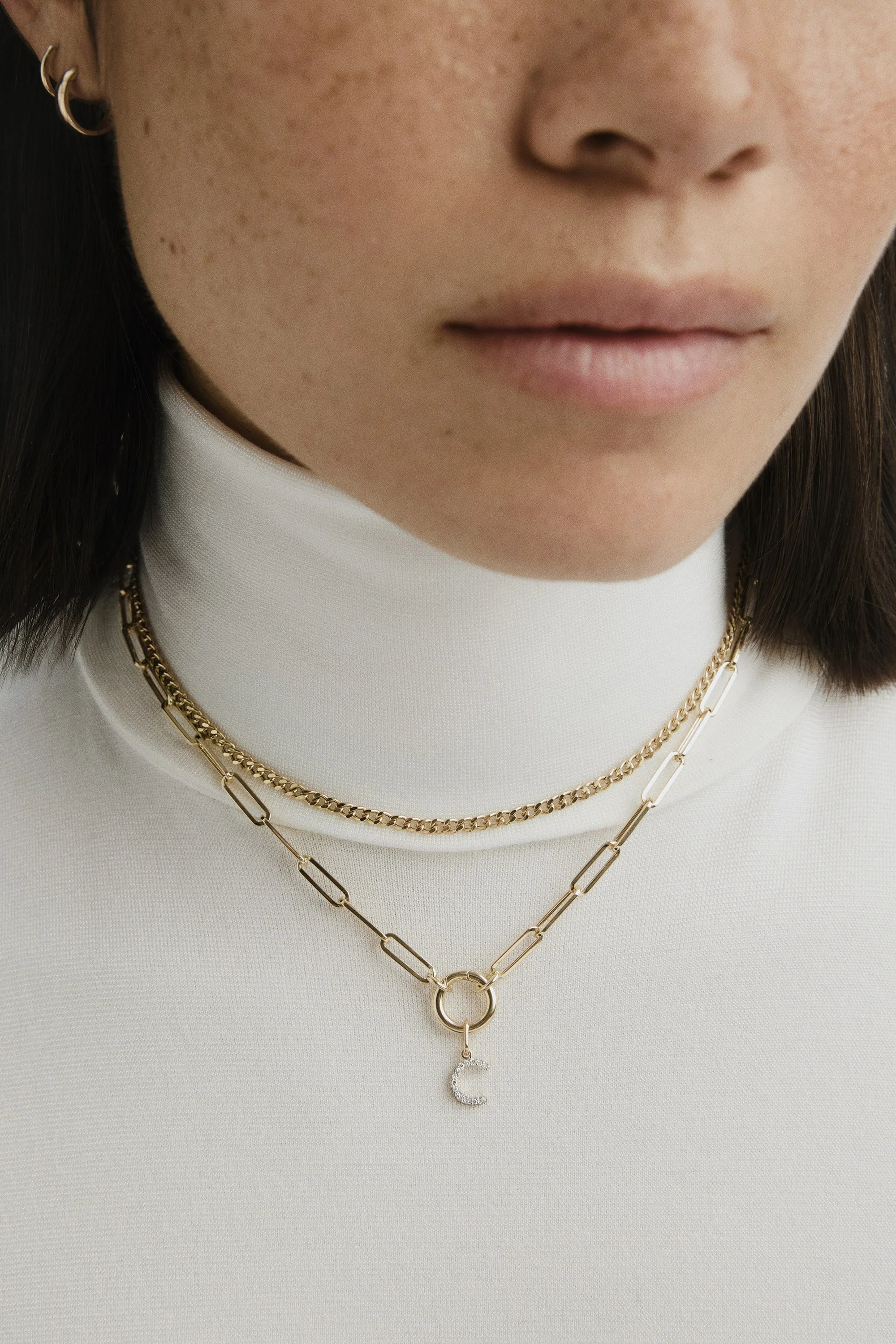 Paperclip Chain Charm Necklace - Image 6