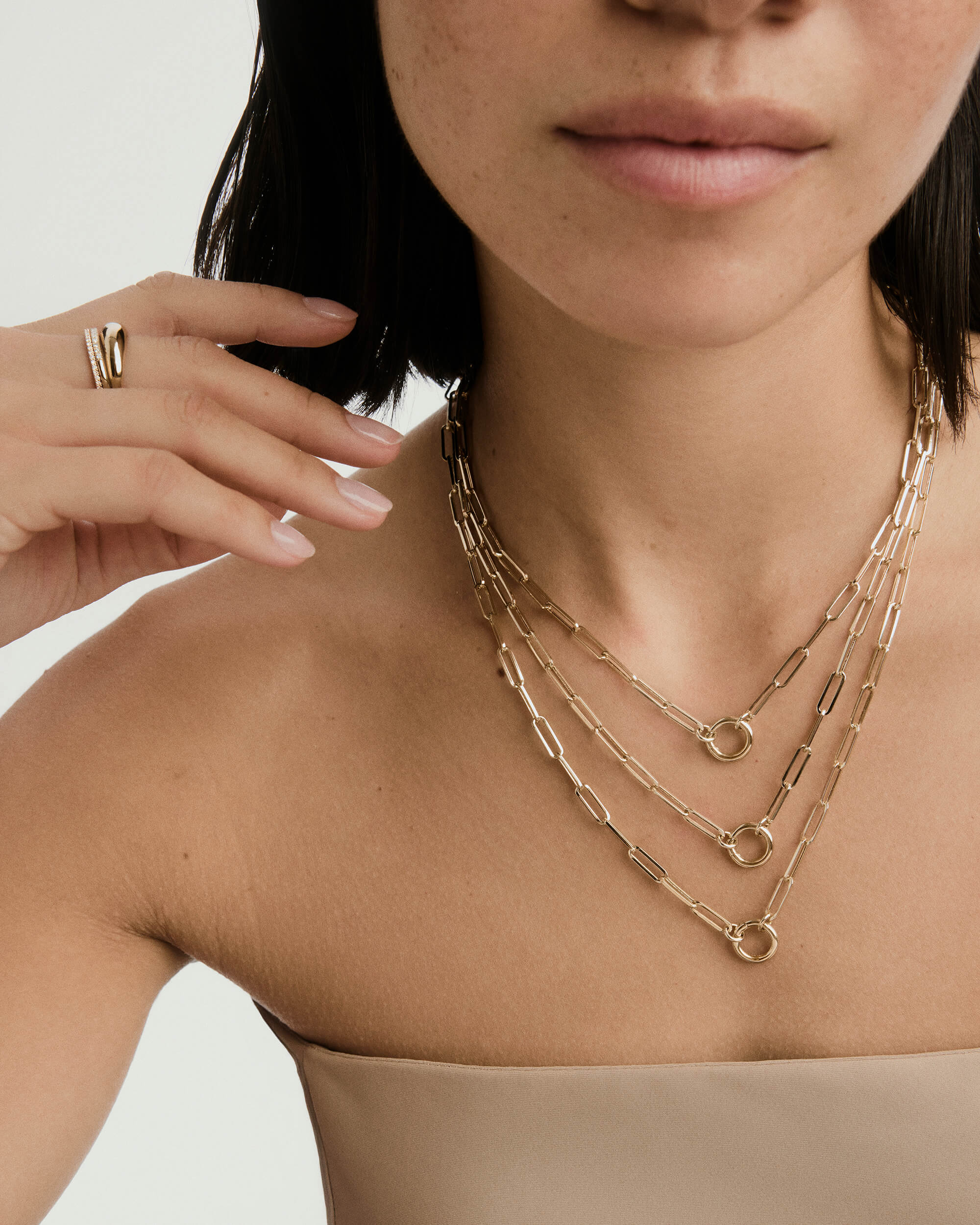 Paperclip Chain Charm Necklace - Image 7