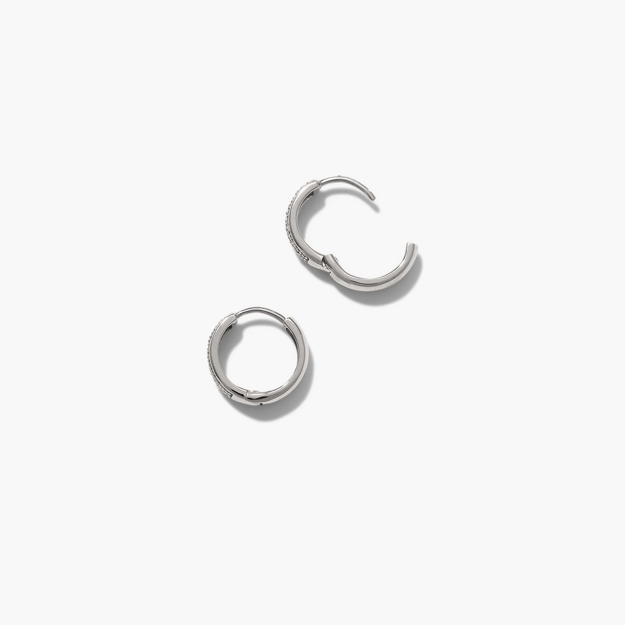 Bold Pavé Diamond Huggie Hoops - Image 13