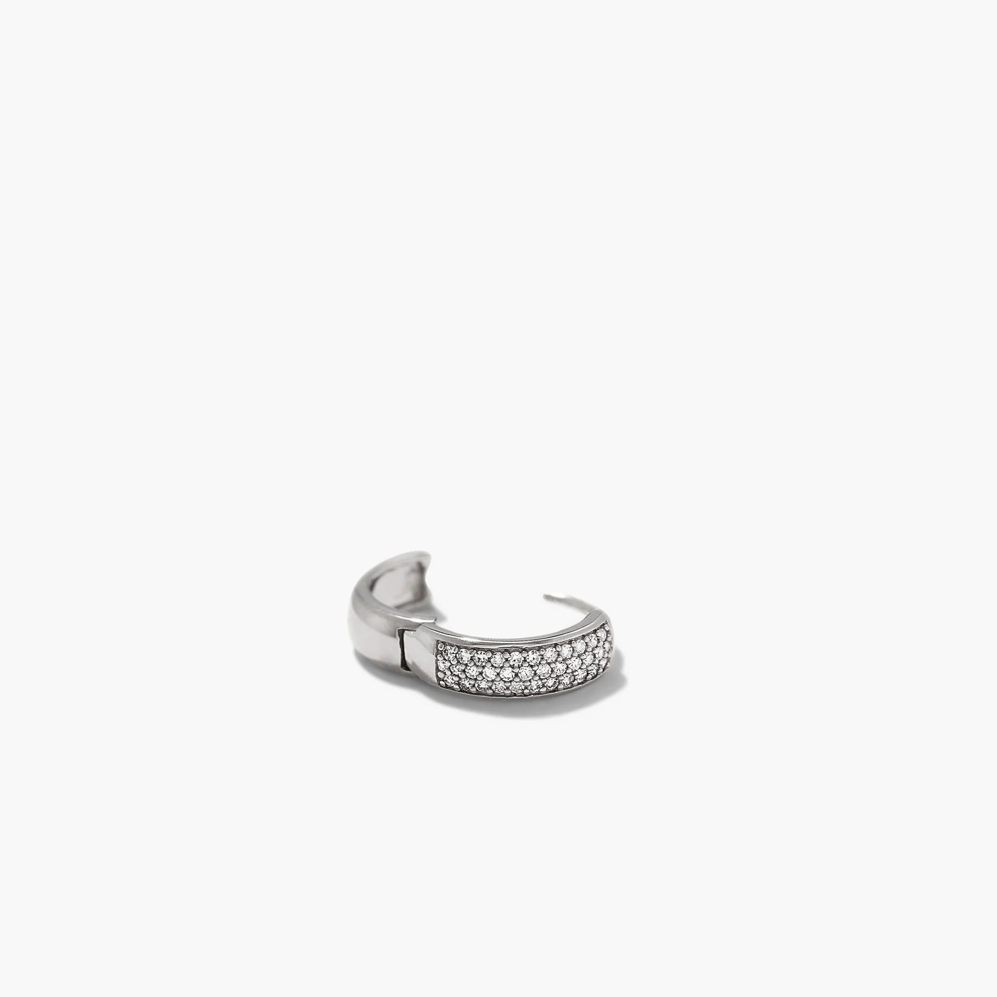 Bold Pavé Diamond Huggie Hoops - Image 14