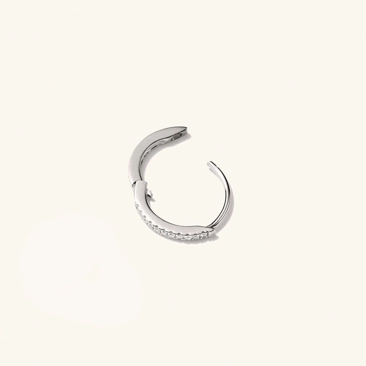 Pavé Diamond Huggie Hoops - Image 6