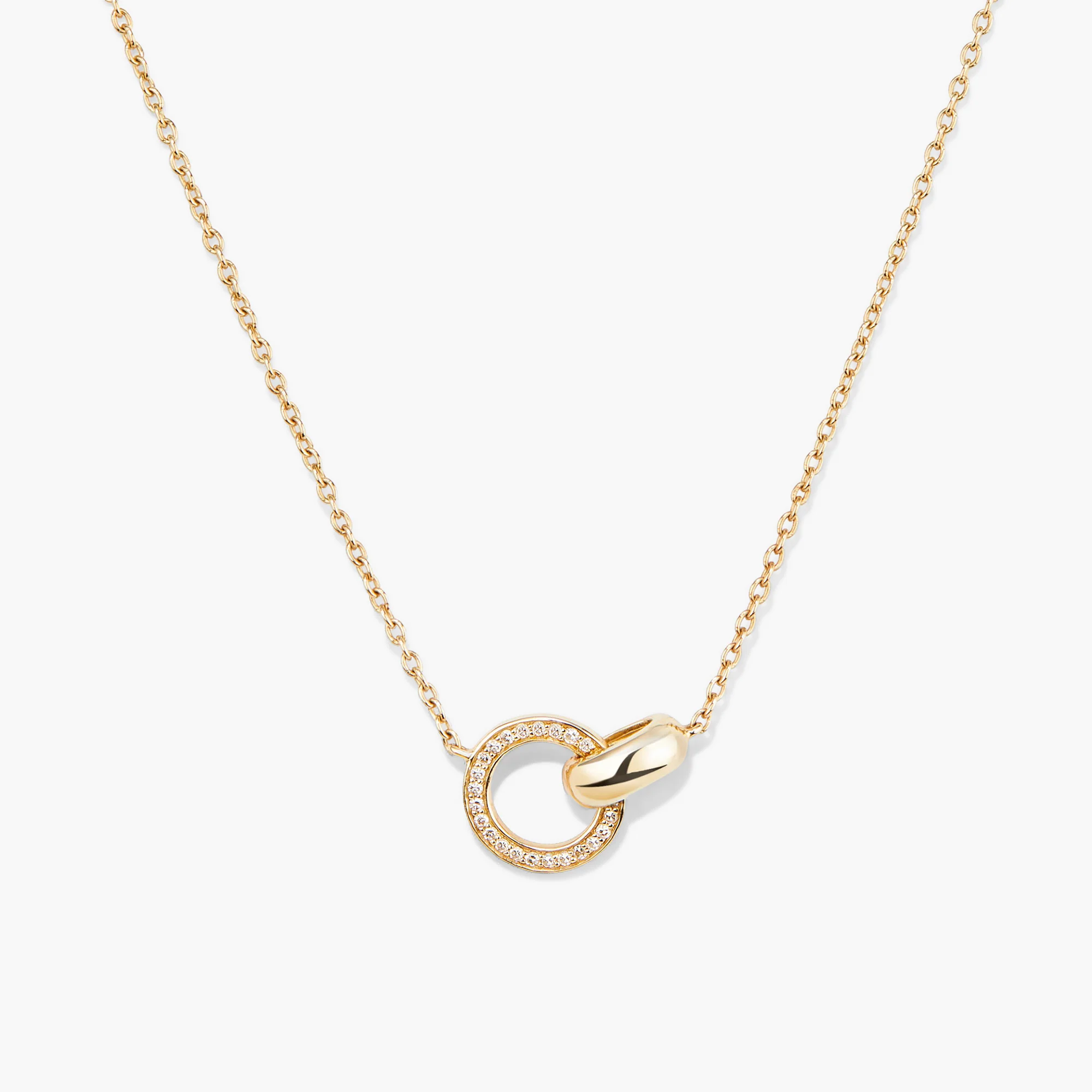 Pavé Diamond Linked Necklace - Image 6