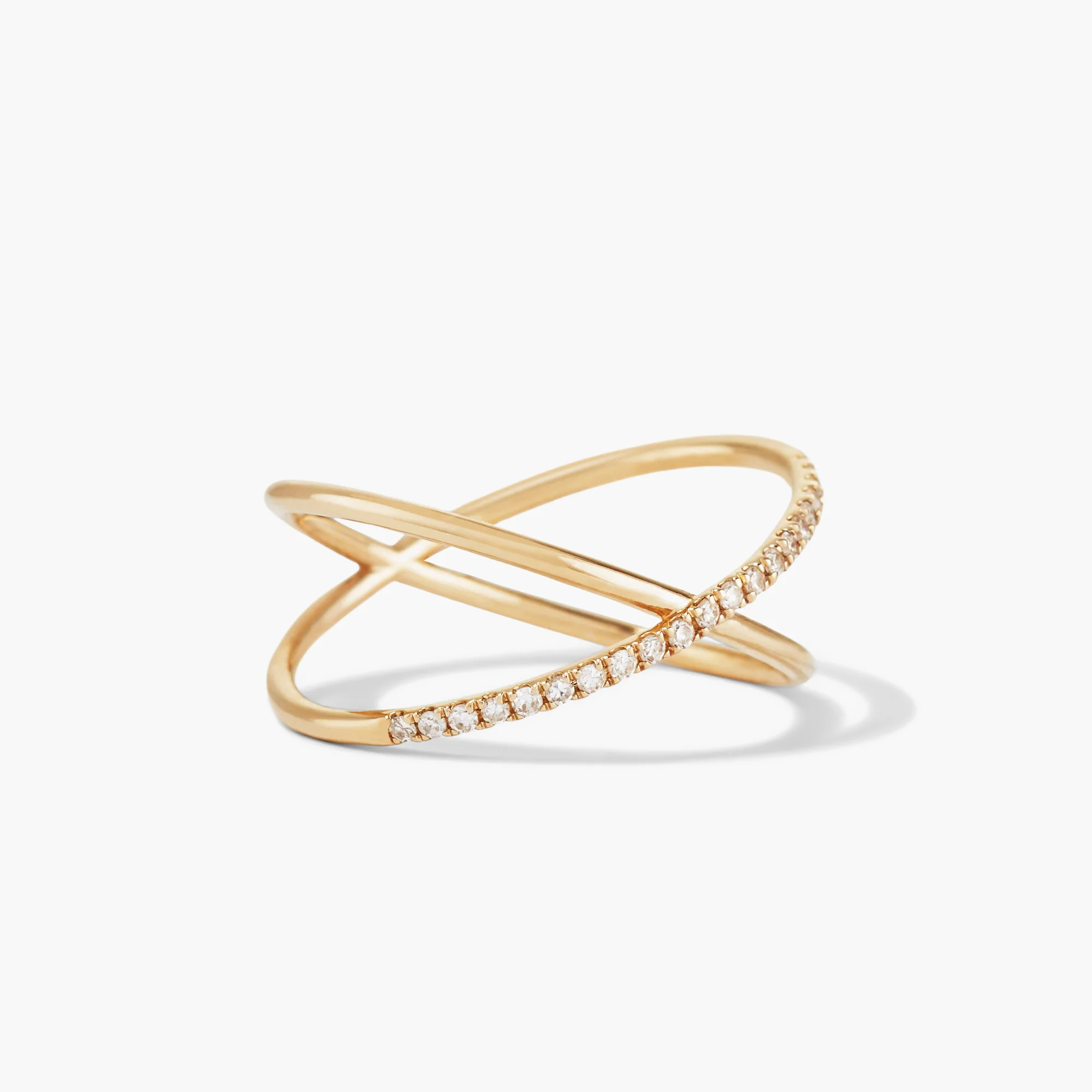 Pavé Diamond X Ring - Image 6