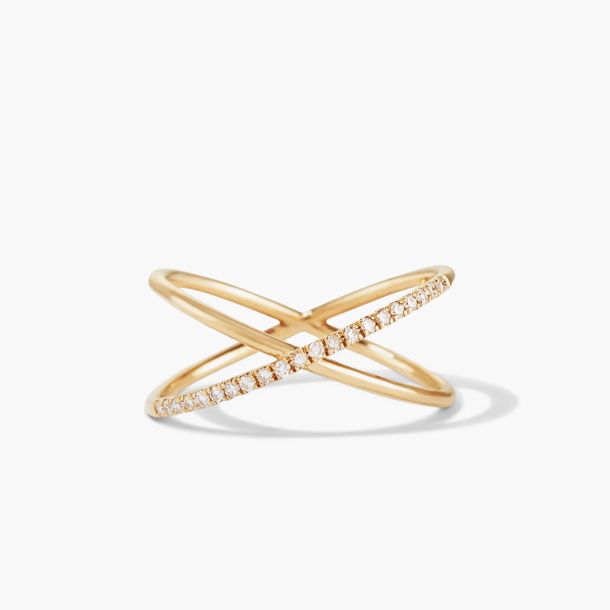 Pavé Diamond X Ring - Image 7