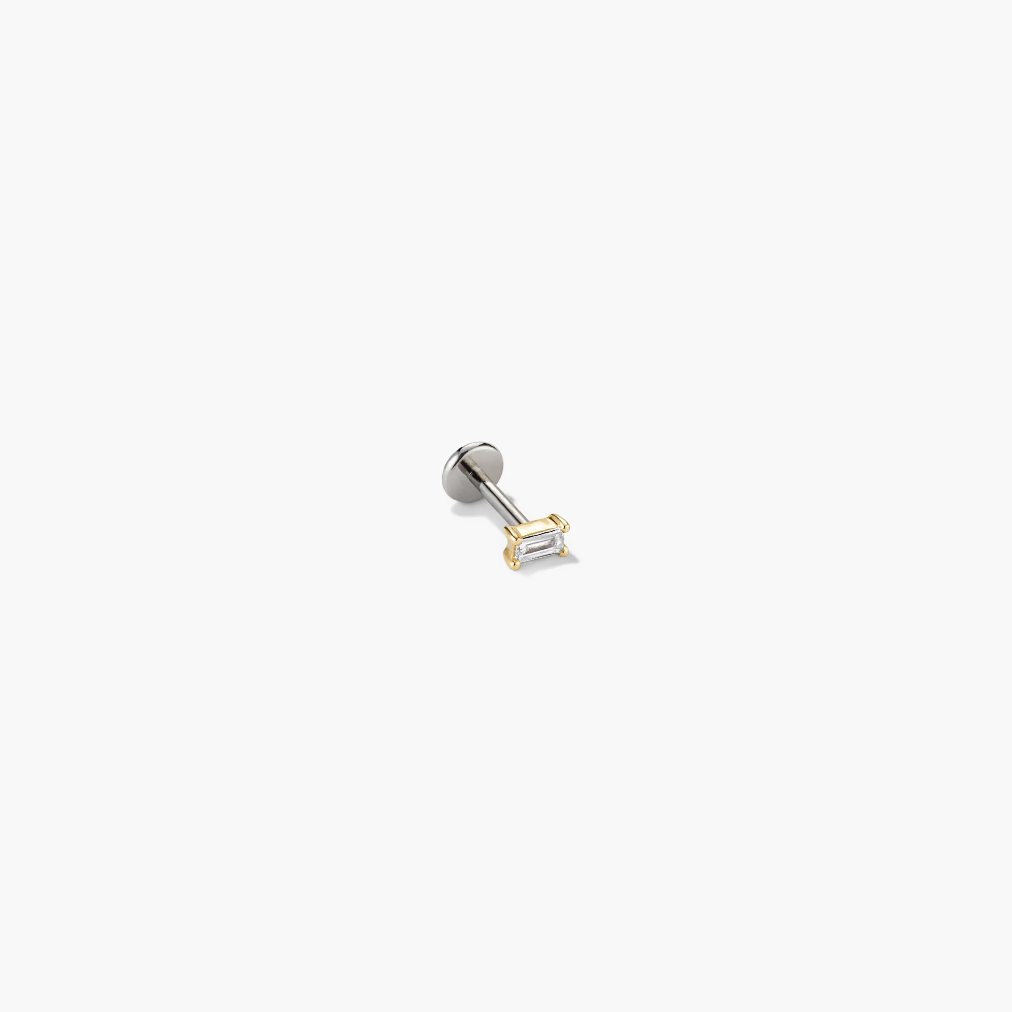 Piercing Studio - Baguette Diamond Flat Back Stud - Image 12
