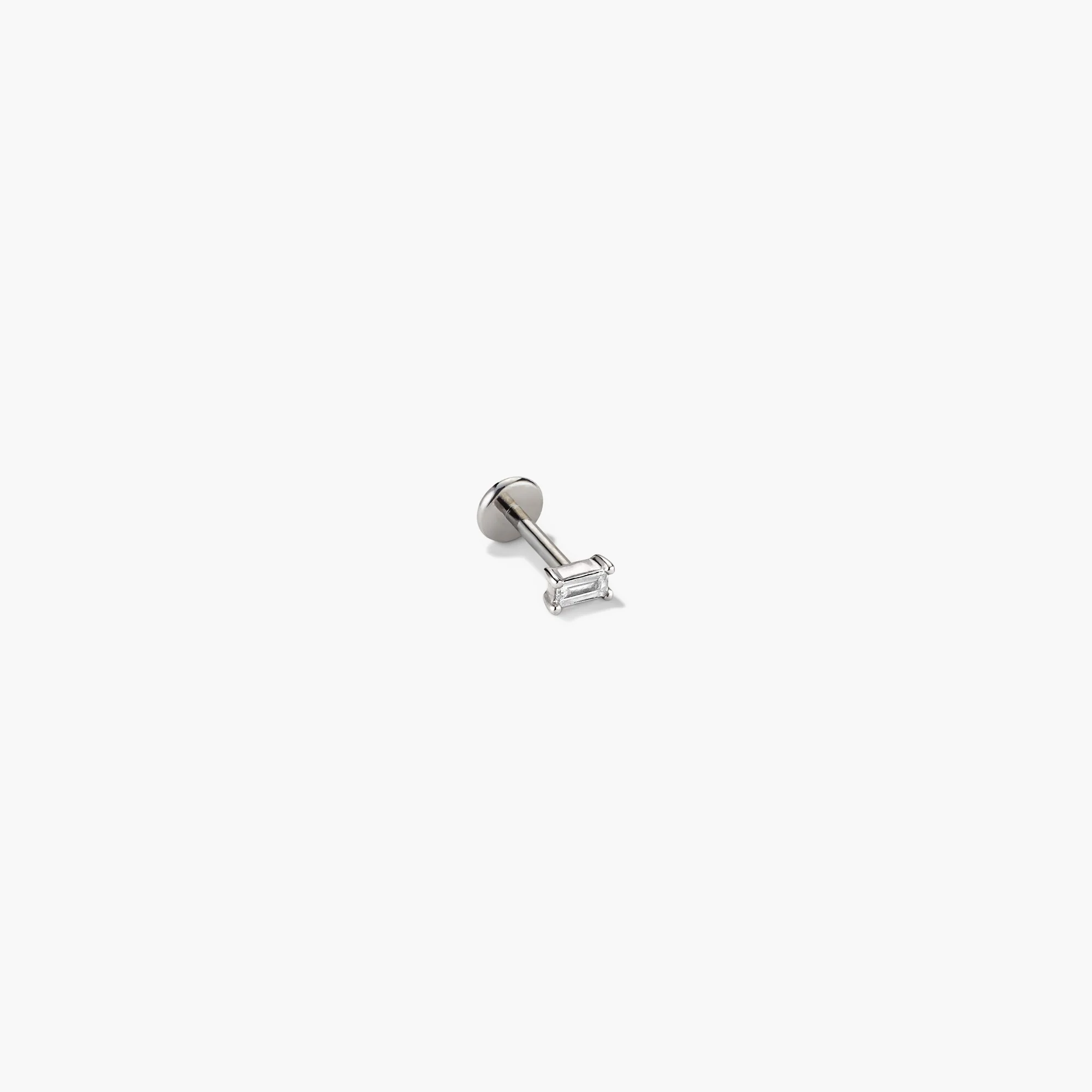 Piercing Studio - Baguette Diamond Flat Back Stud - Image 14