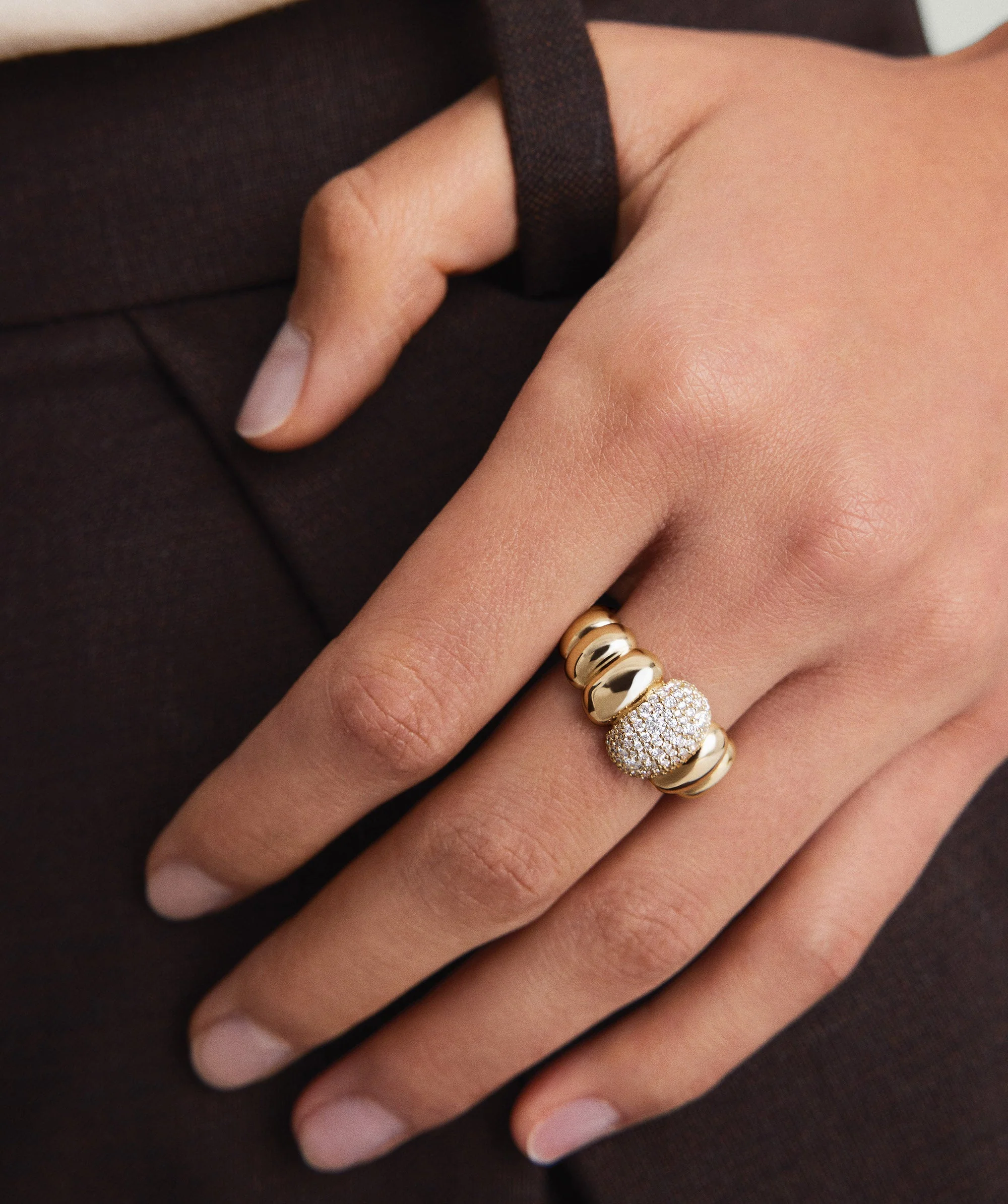 Puffy Charlotte Pavé Diamond Ring - Image 3