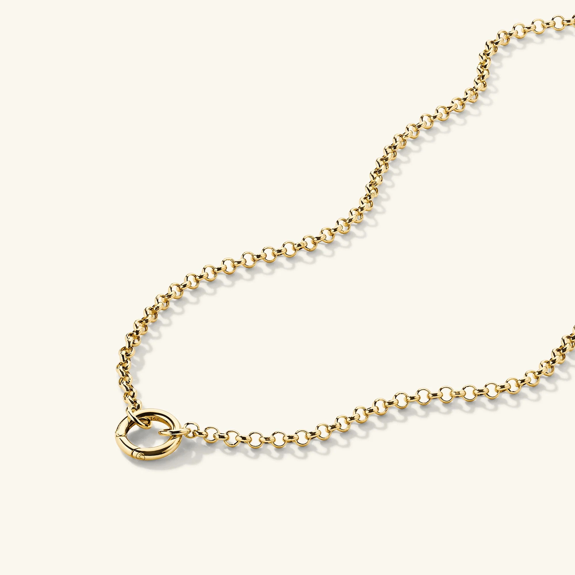 Rolo Chain Charm Necklace - Image 4