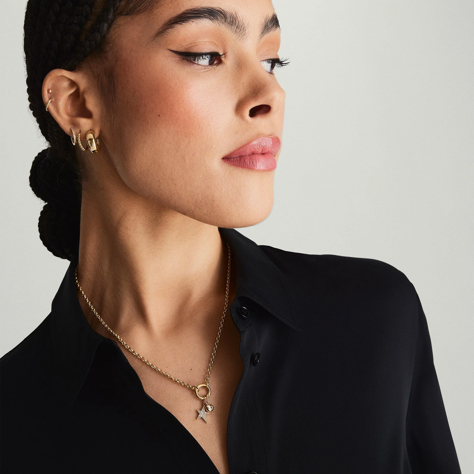 Rolo Chain Charm Necklace - Image 6