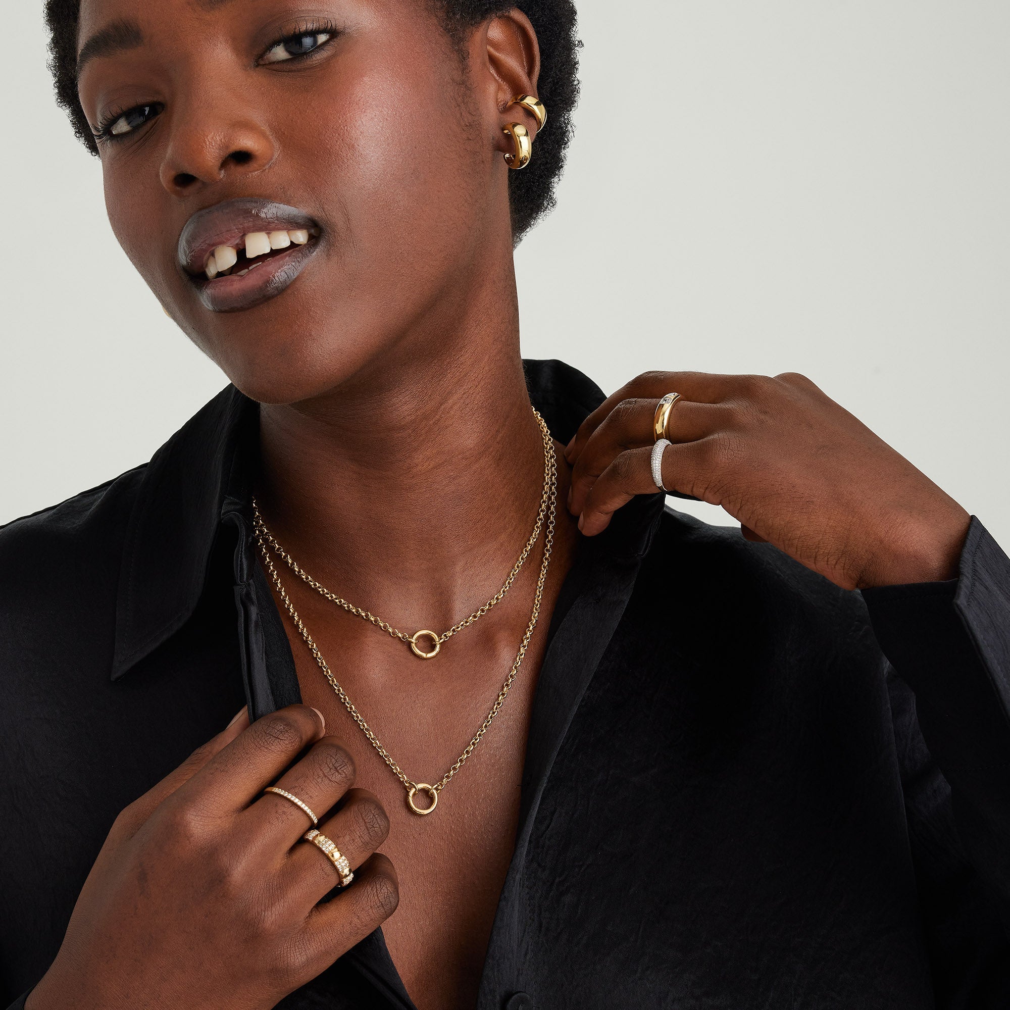 Rolo Chain Charm Necklace - Image 7