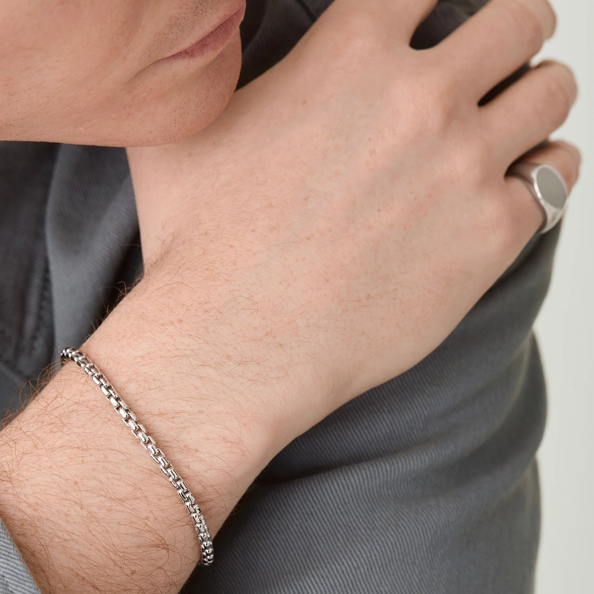 Round Box Chain Bracelet - Image 10