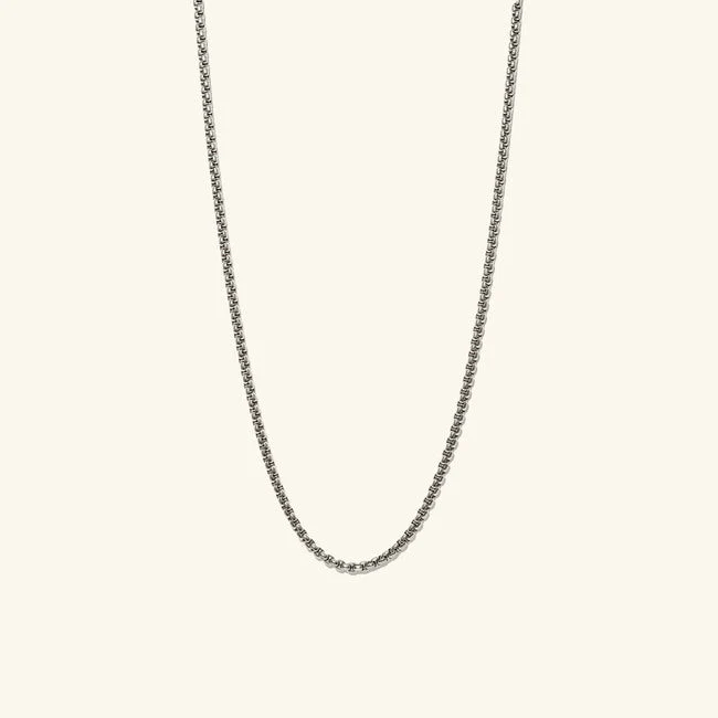 Round Box Chain Necklace - Image 13